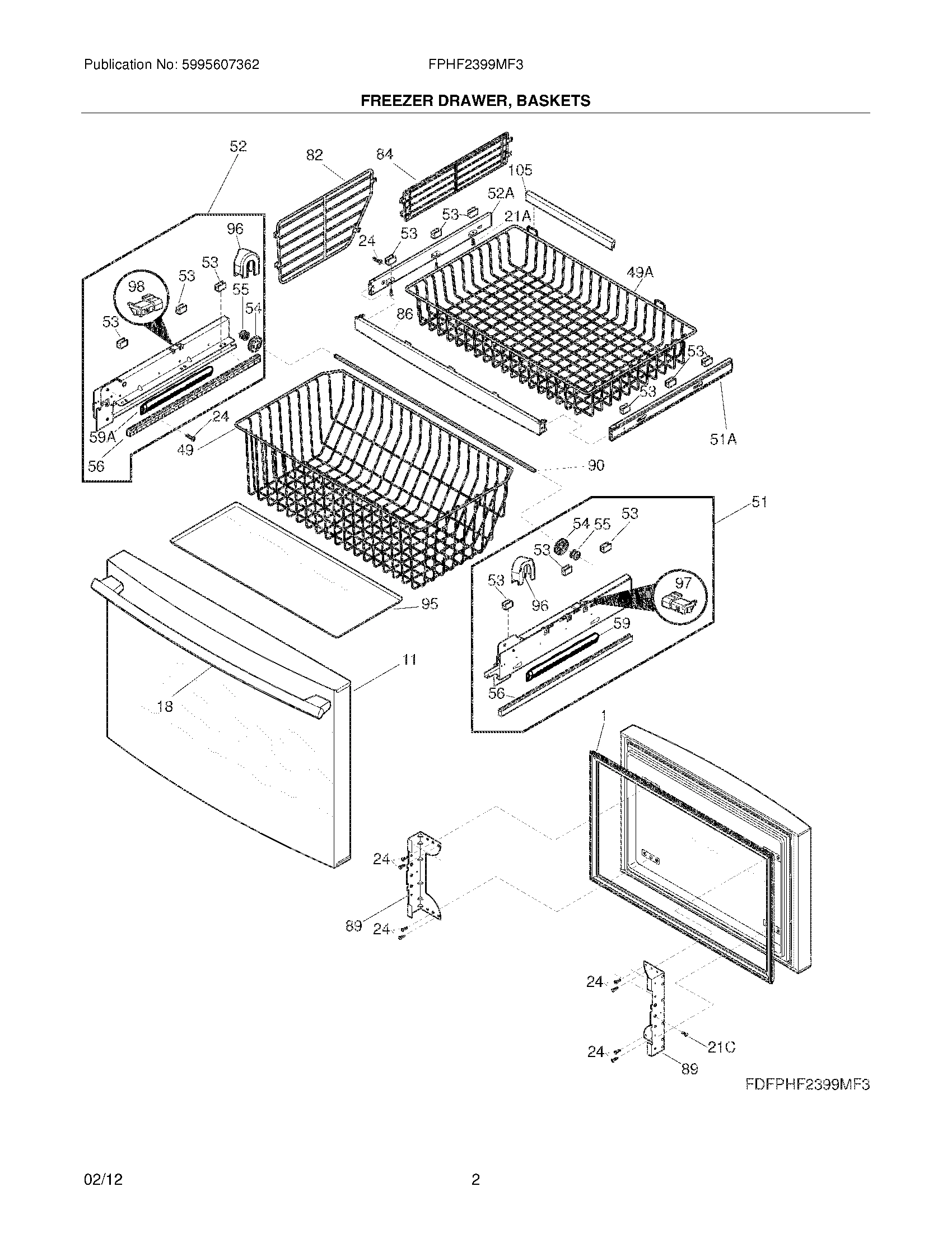03 - FREEZER DRAWER/BASKETS
