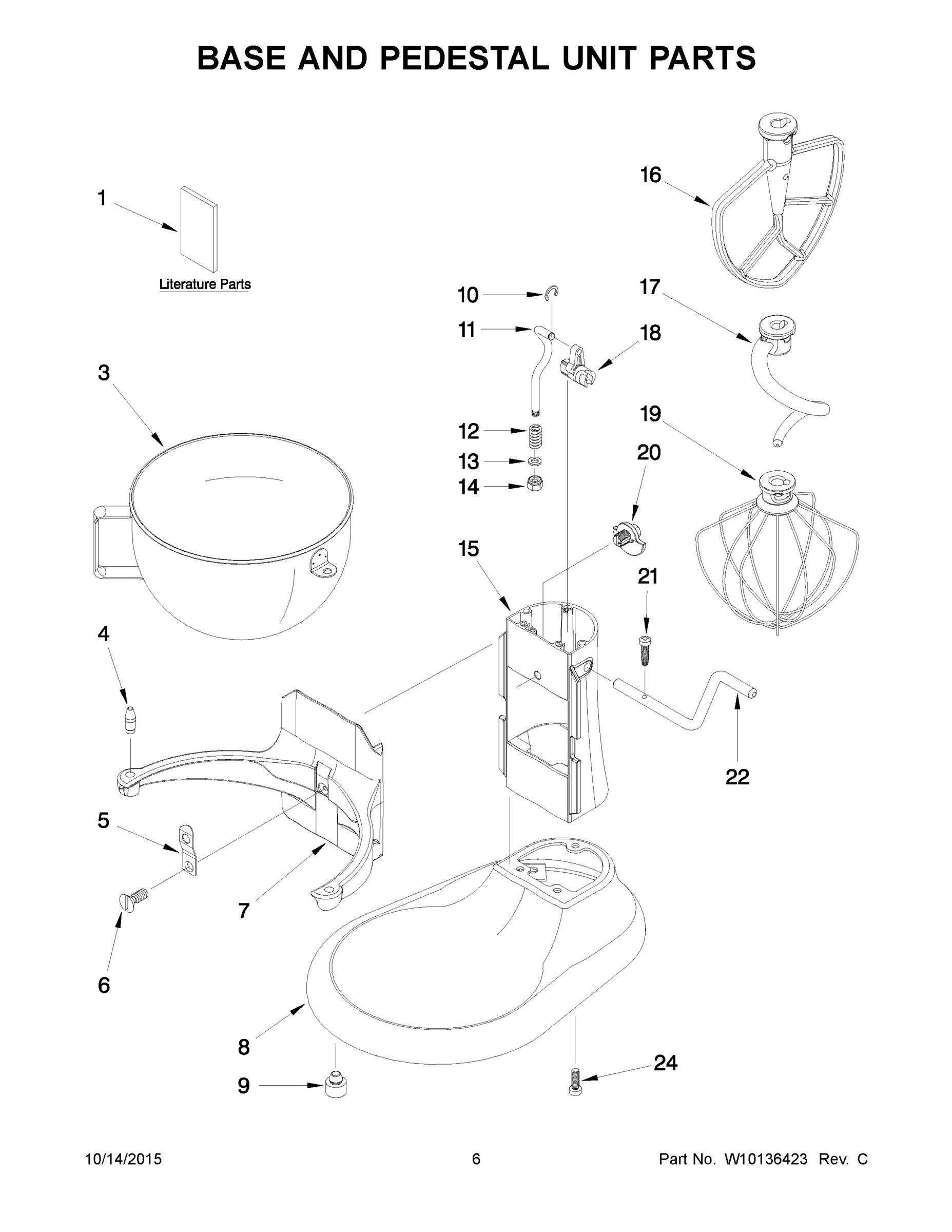 04 - BASE AND PEDESTAL UNIT PARTS