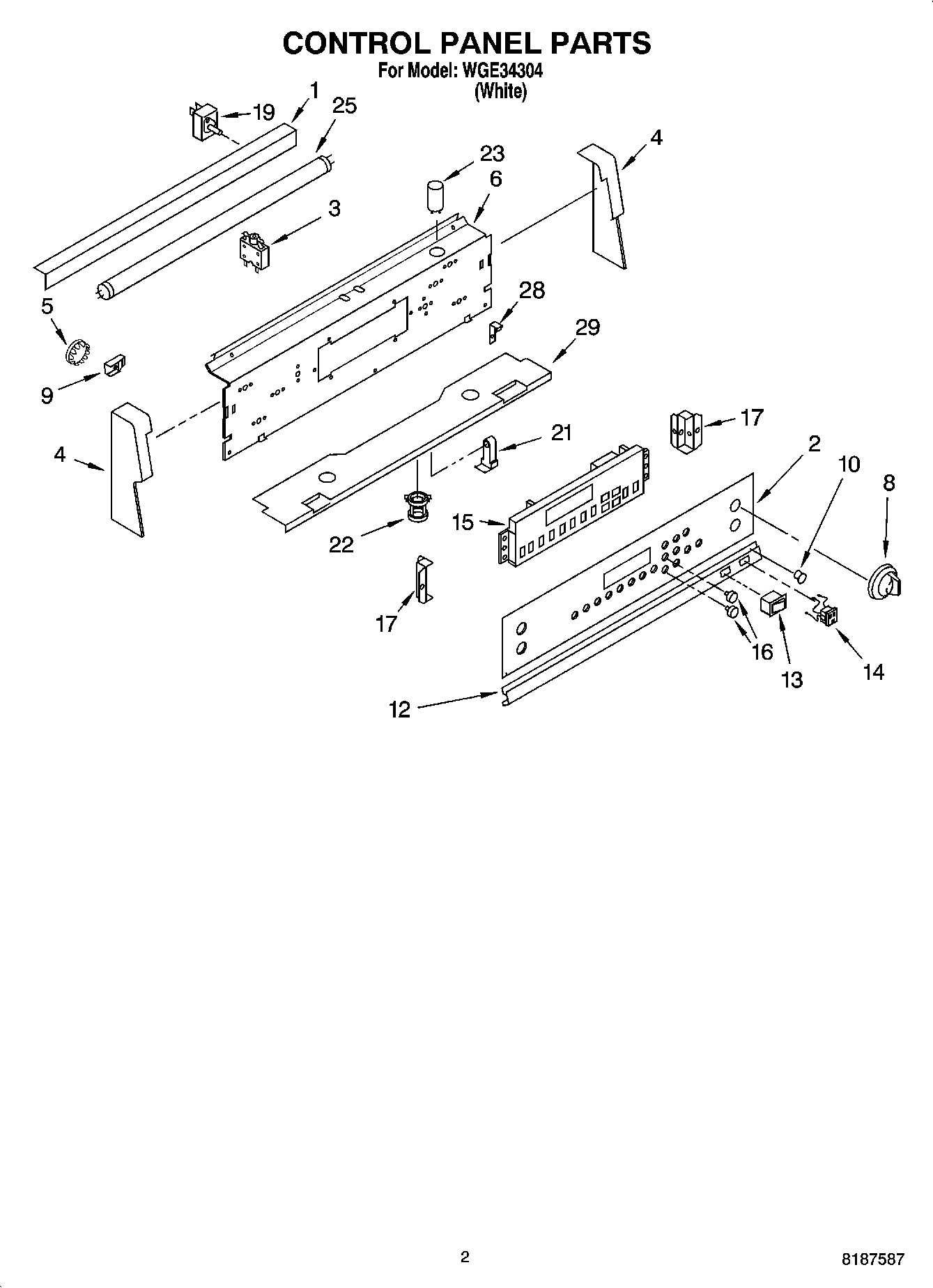 02 - CONTROL PANEL PARTS