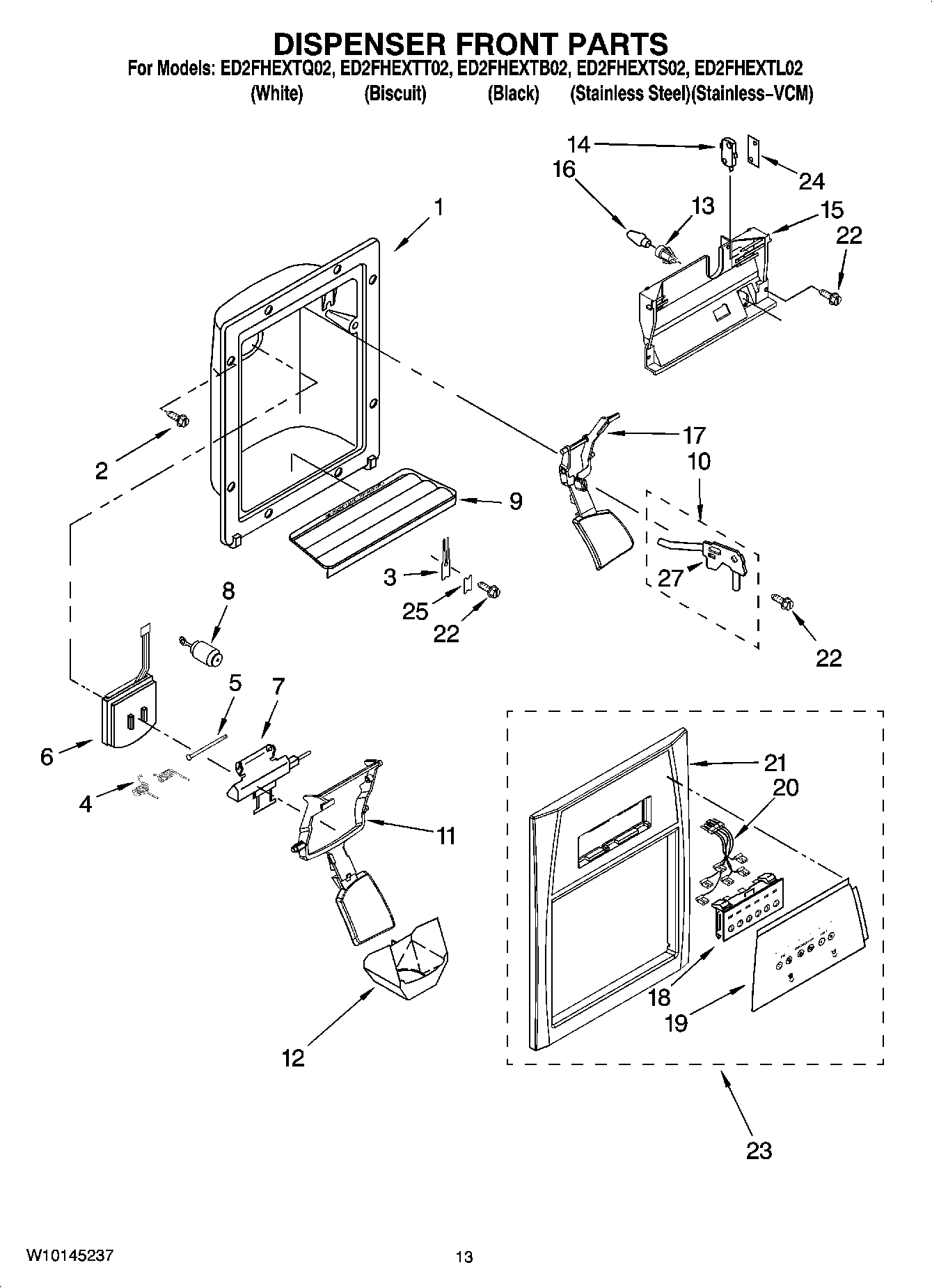 08 - DISPENSER FRONT PARTS