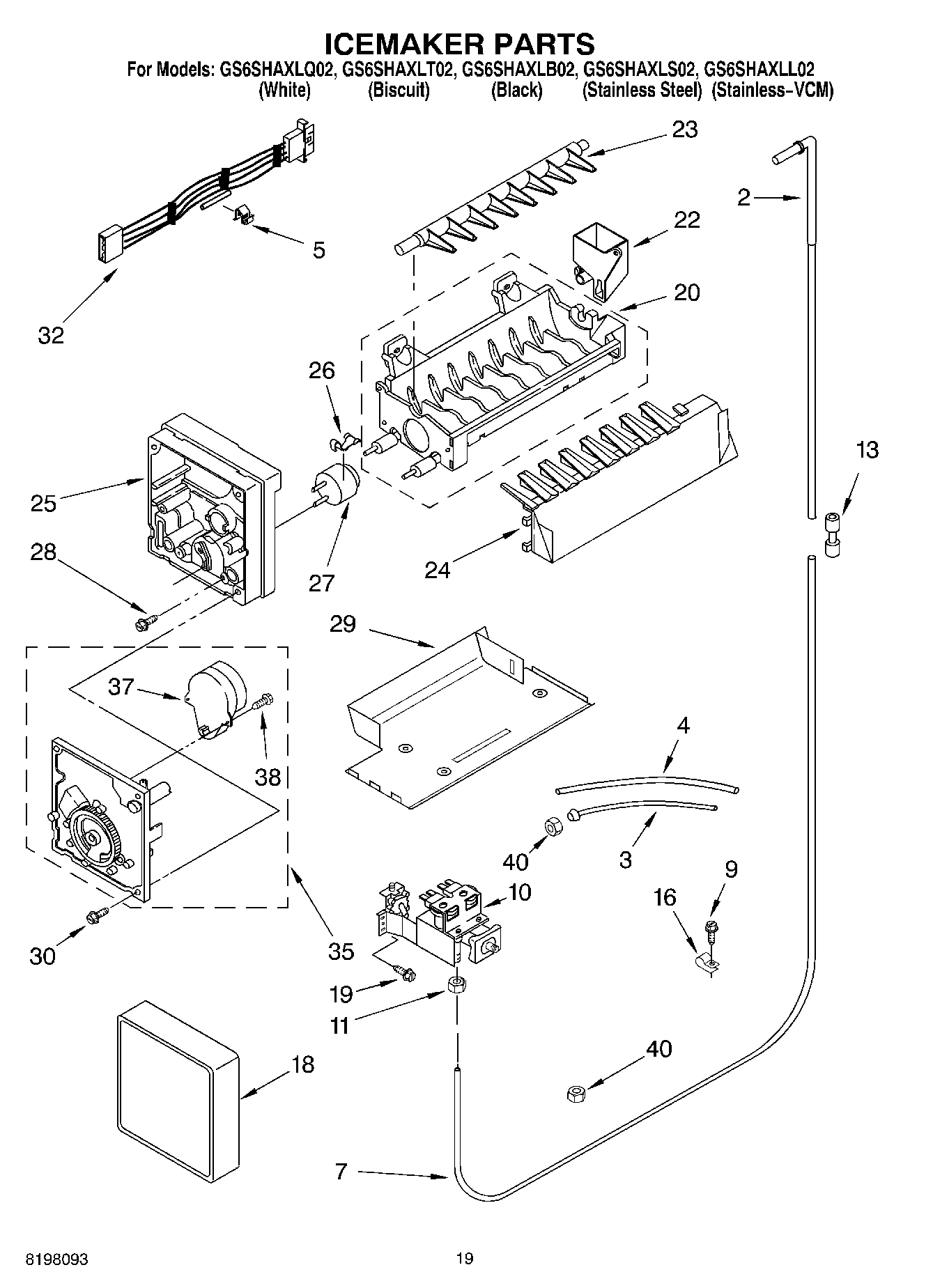 12 - ICE MAKER, OPTIONAL