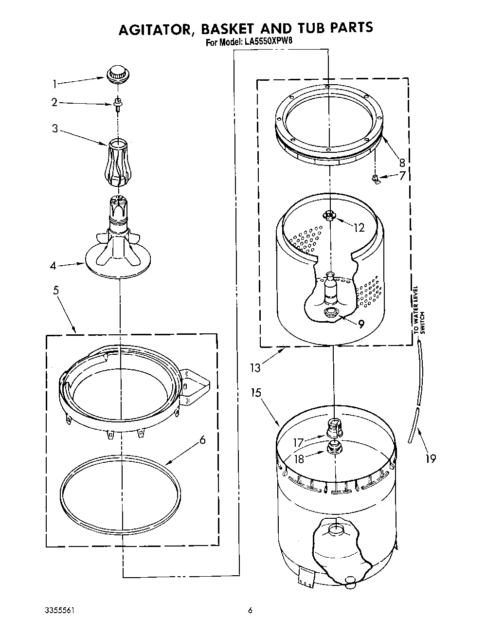05 - AGITATOR, BASKET AND TUB