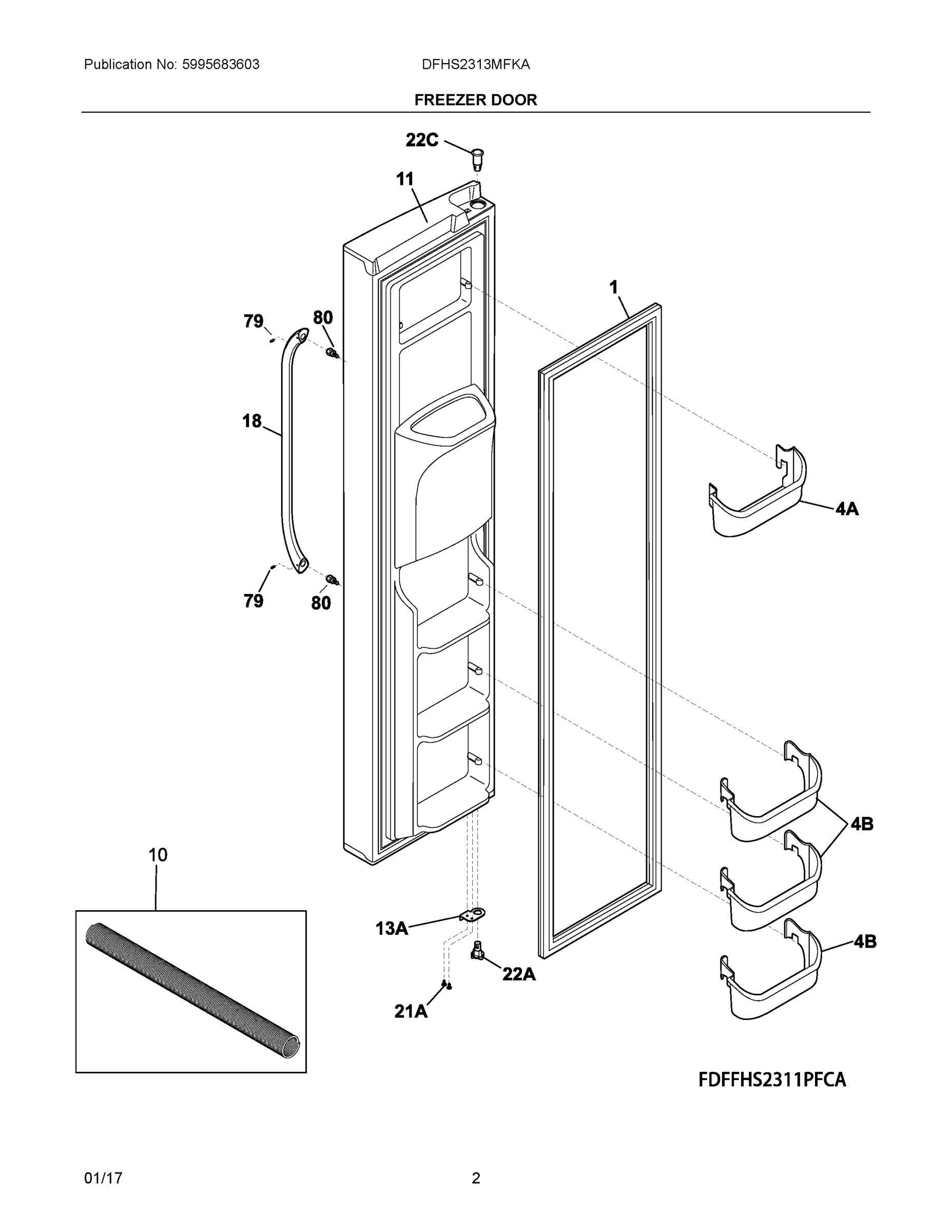 02 - FREEZER DOOR
