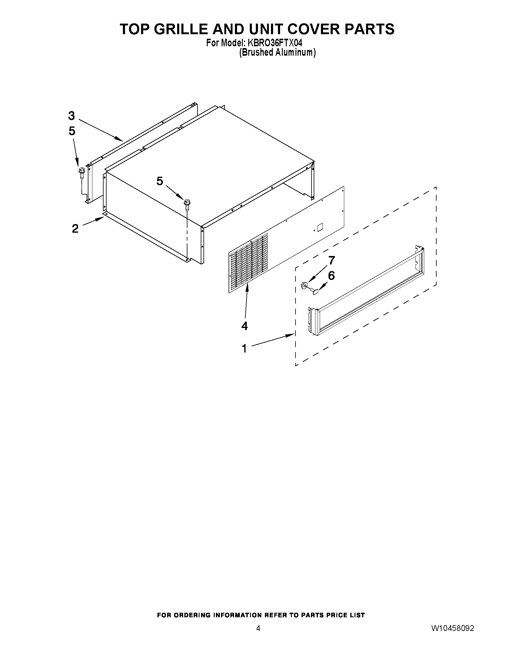 03 - TOP GRILLE AND UNIT COVER PARTS