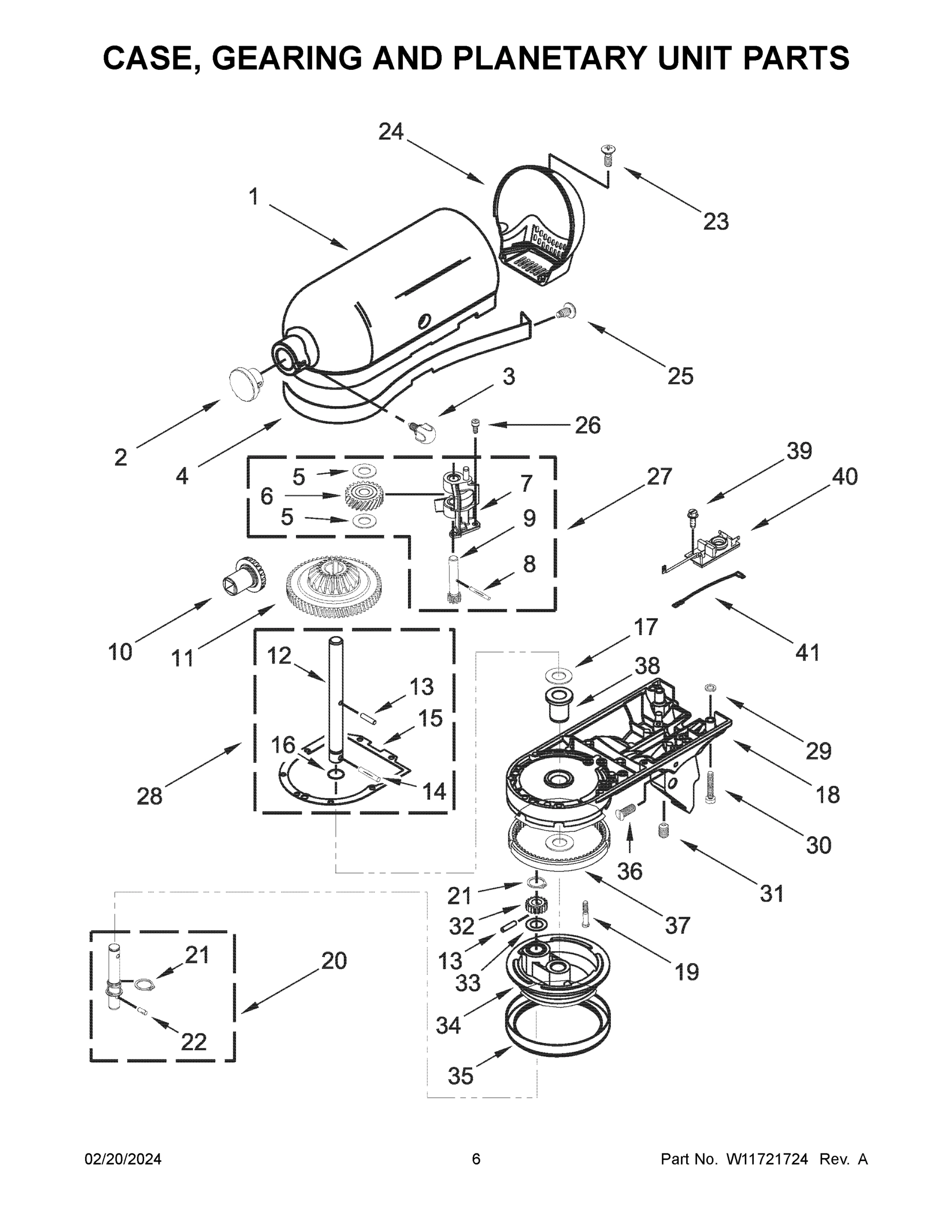 04 - CASE, GEARING AND PLANETARY UNIT PARTS