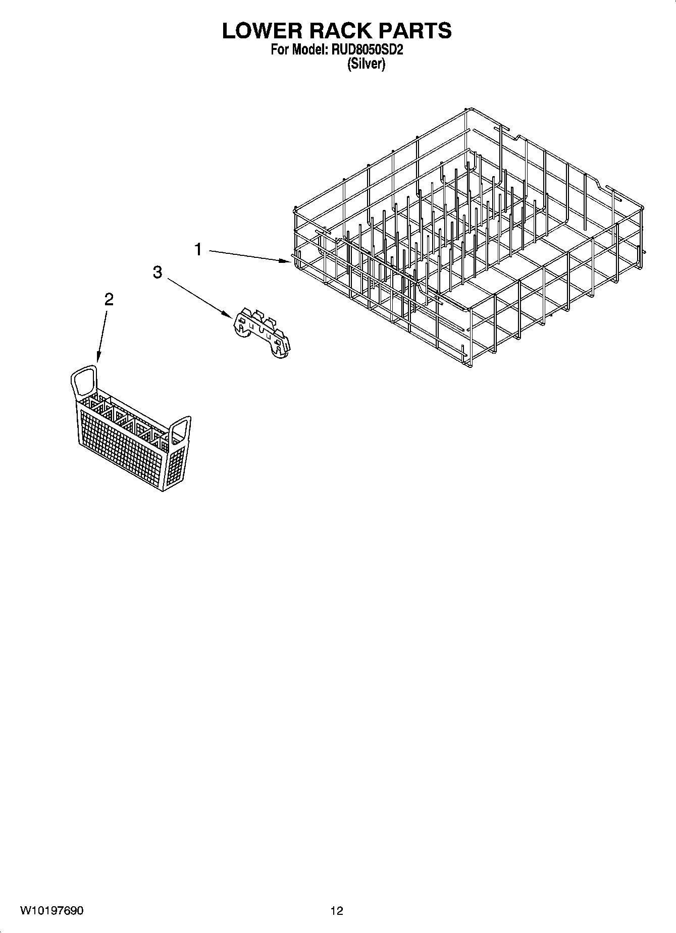 10 - LOWER RACK PARTS