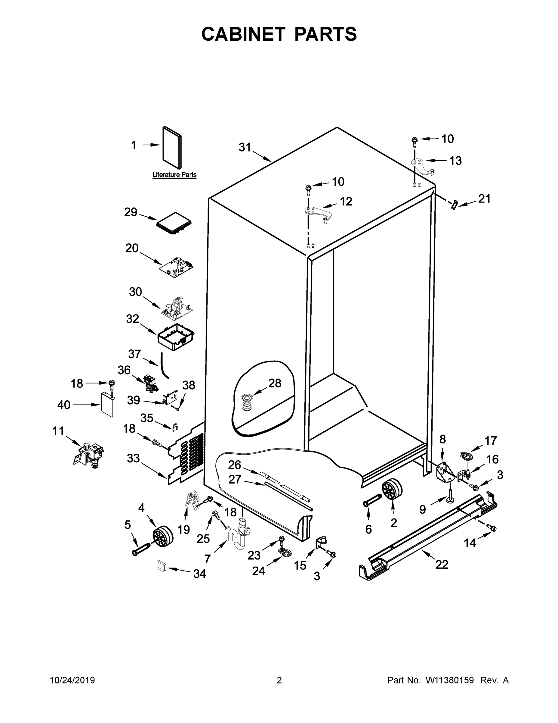 02 - CABINET PARTS