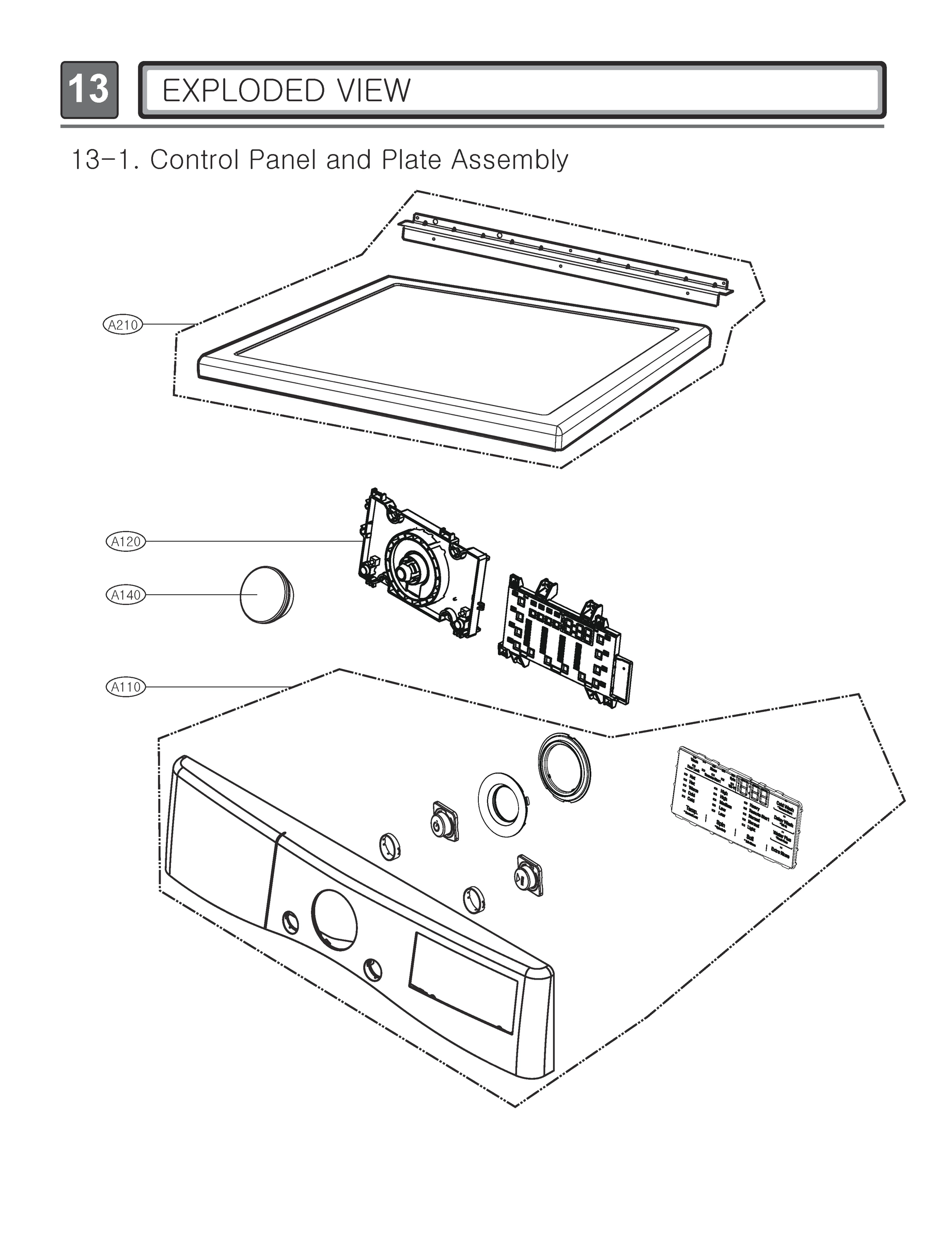 CONTROL PANEL AND PLATE ASSEMBLY