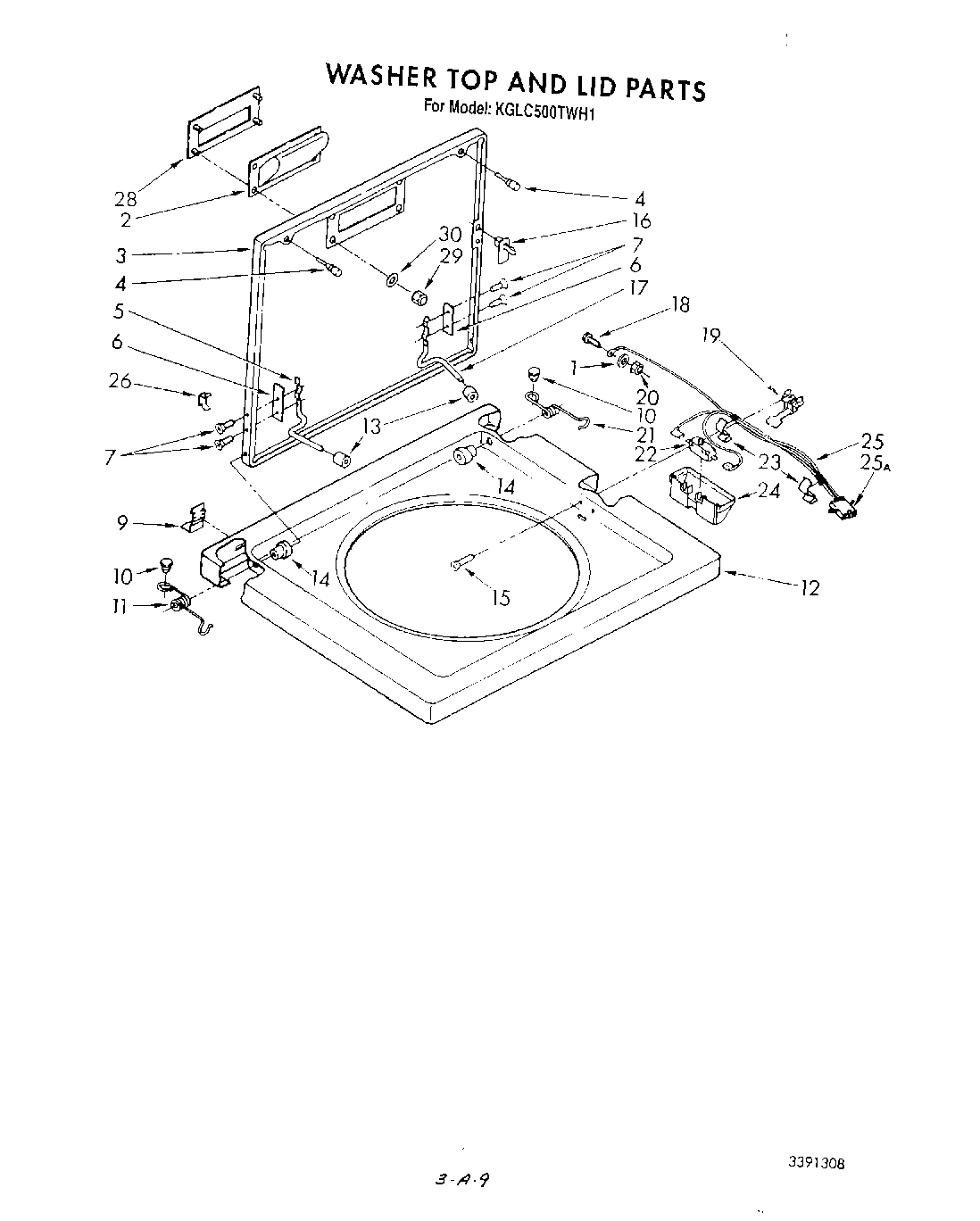 07 - WASHER TOP AND LID