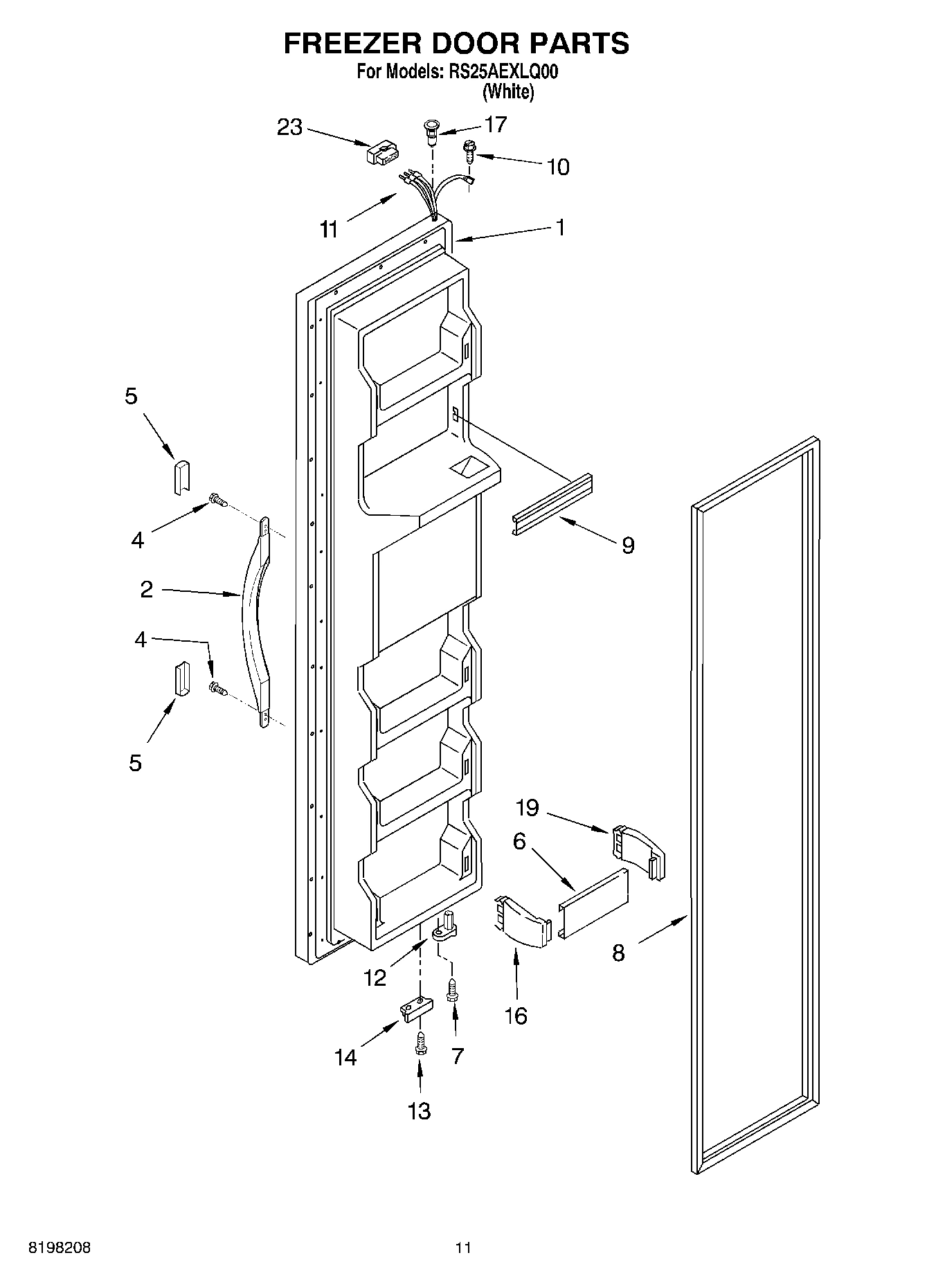 07 - FREEZER DOOR PARTS