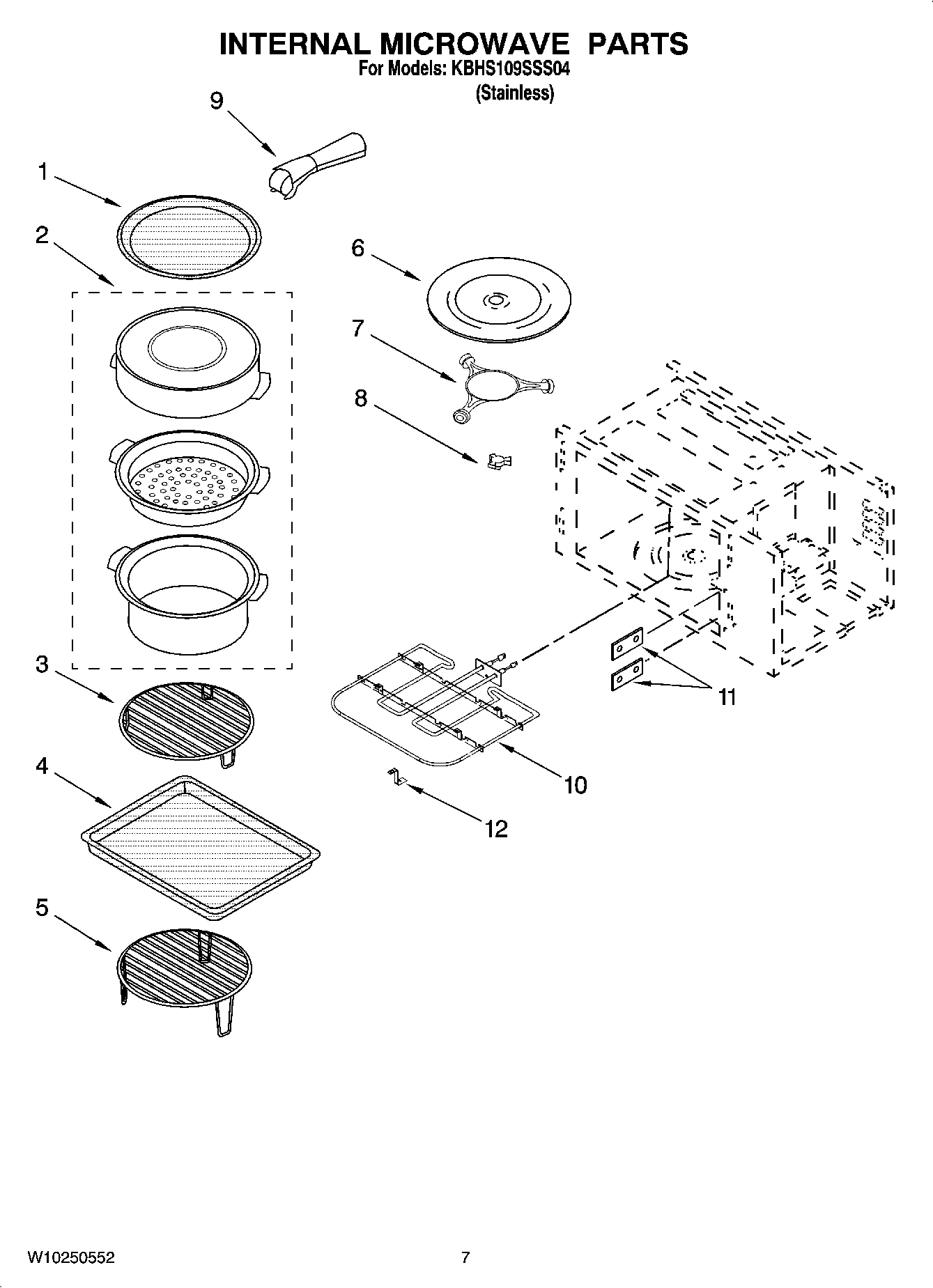 05 - INTERNAL MICROWAVE PARTS, OPTIONAL PARTS
