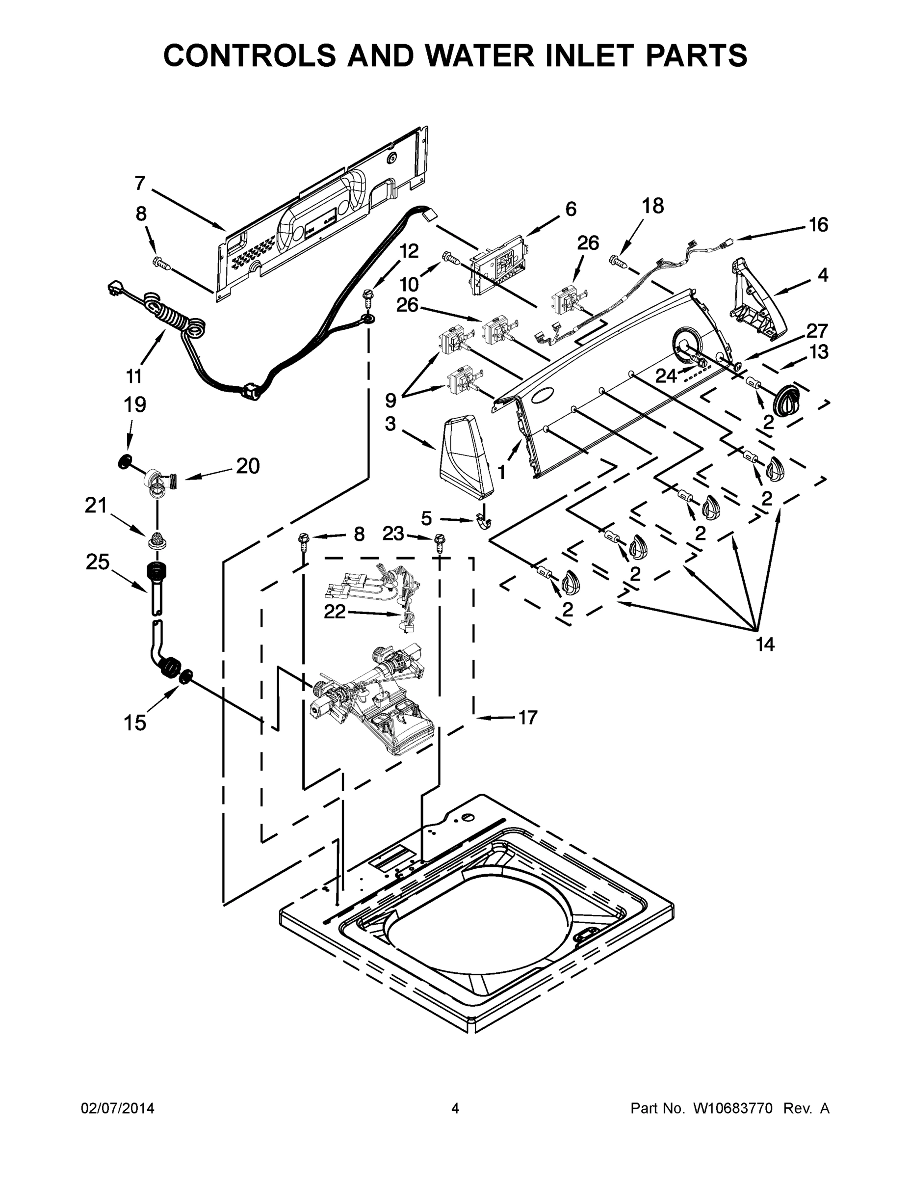 03 - CONTROLS AND WATER INLET PARTS