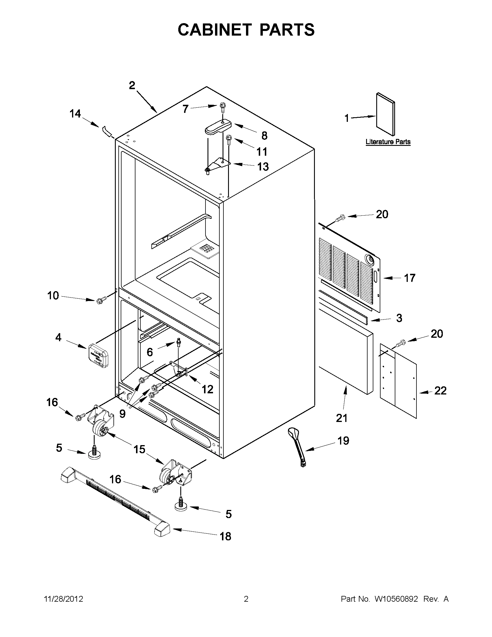 01 - CABINET PARTS
