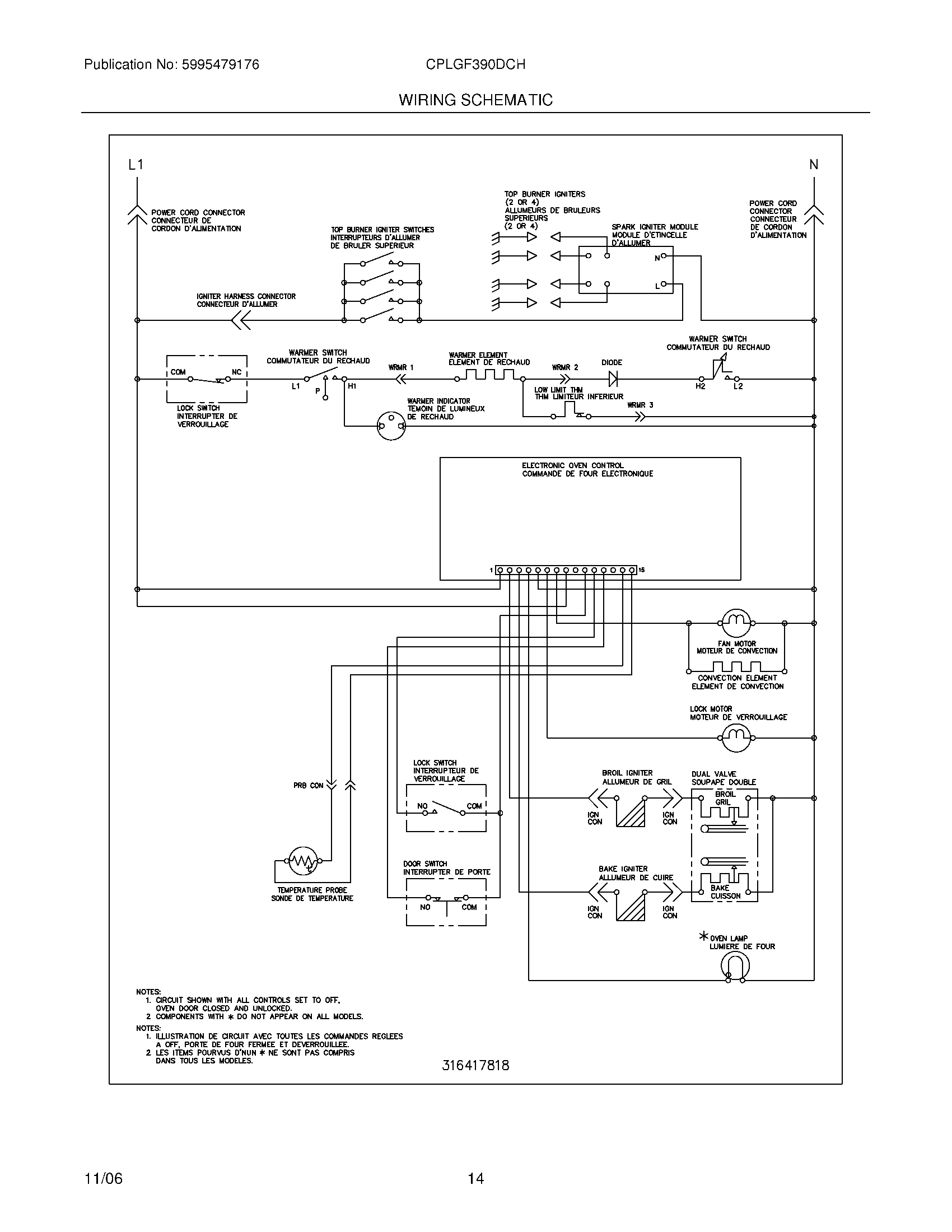 14 - WIRING SCHEMATIC