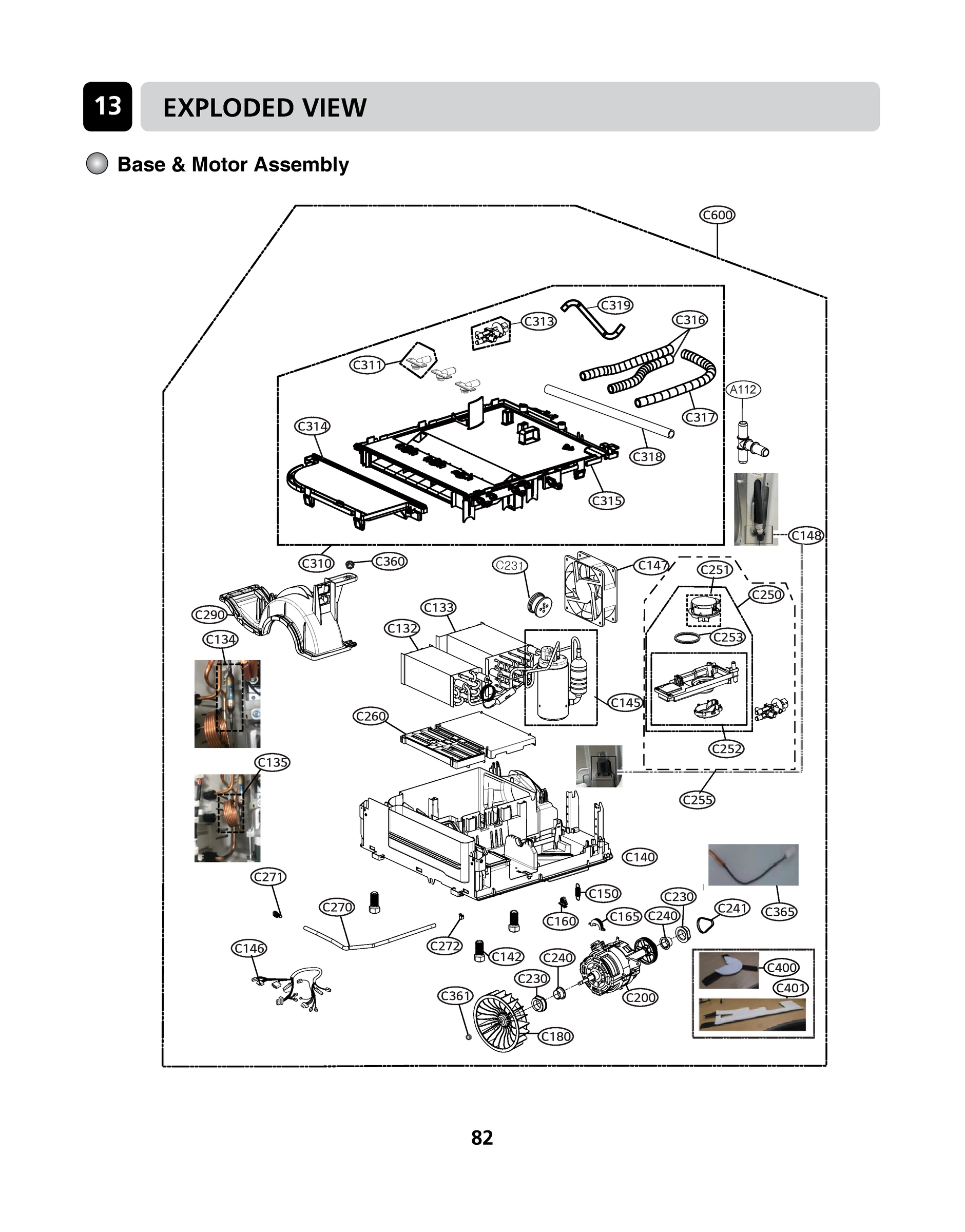 BASE & MOTOR ASSEMBLY