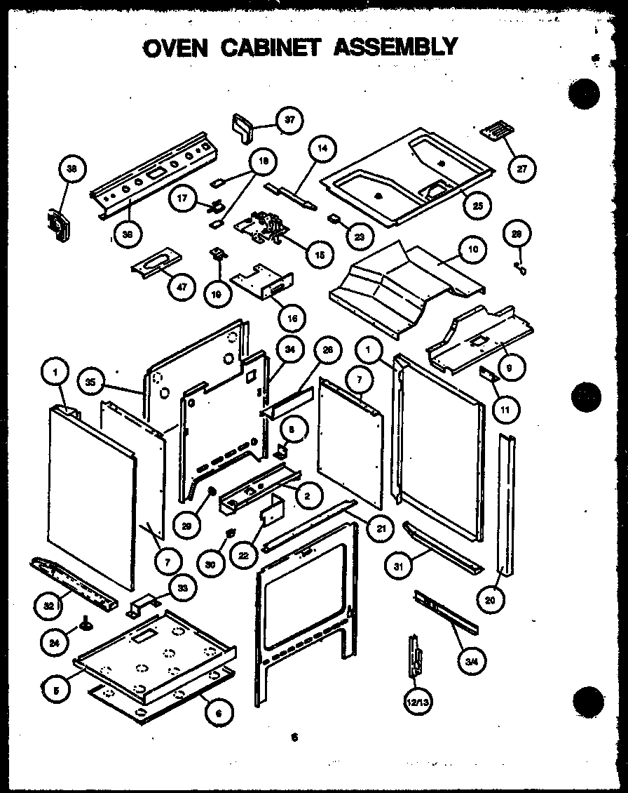 05 - OVEN CABINET ASSY