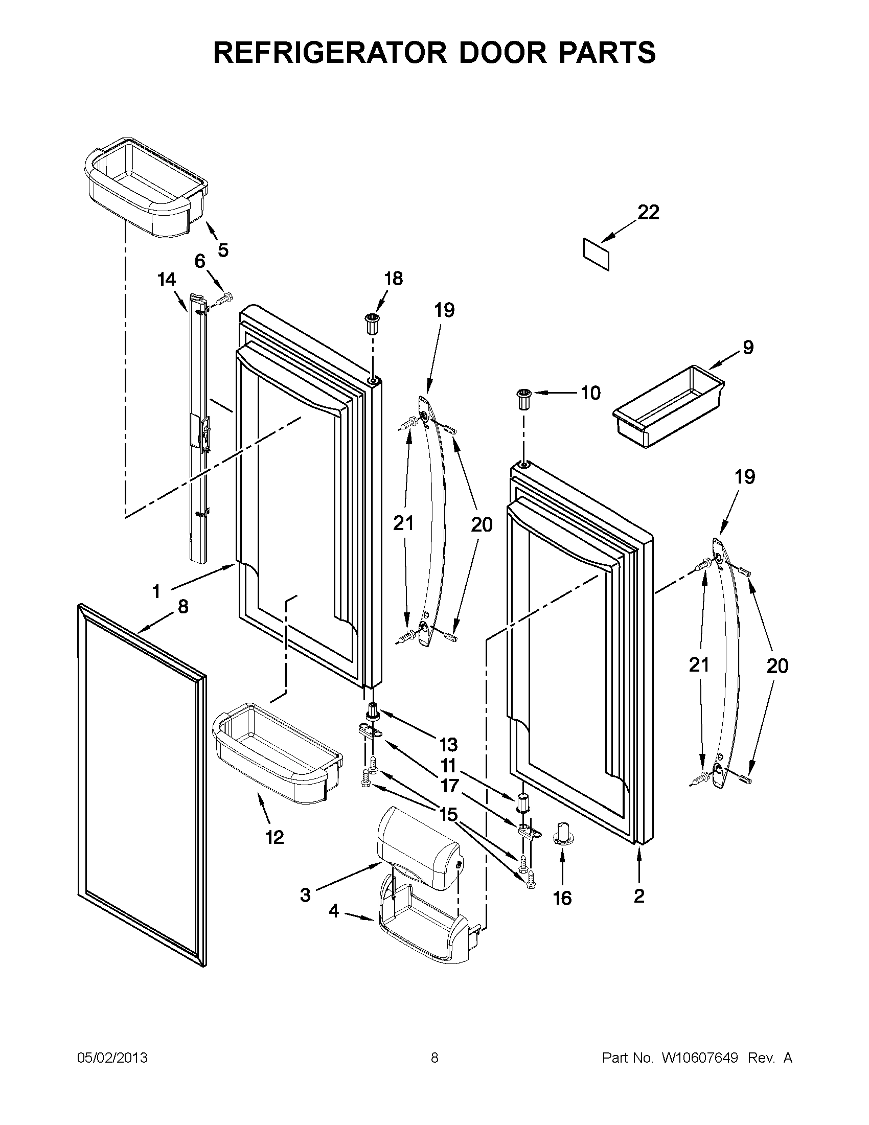 04 - REFRIGERATOR DOOR PARTS