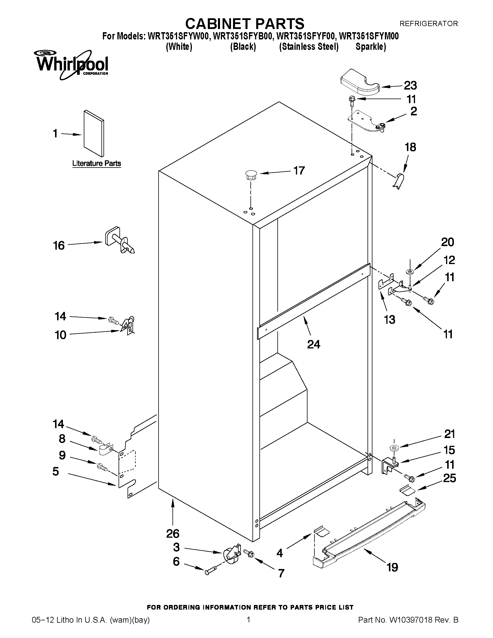 01 - CABINET PARTS