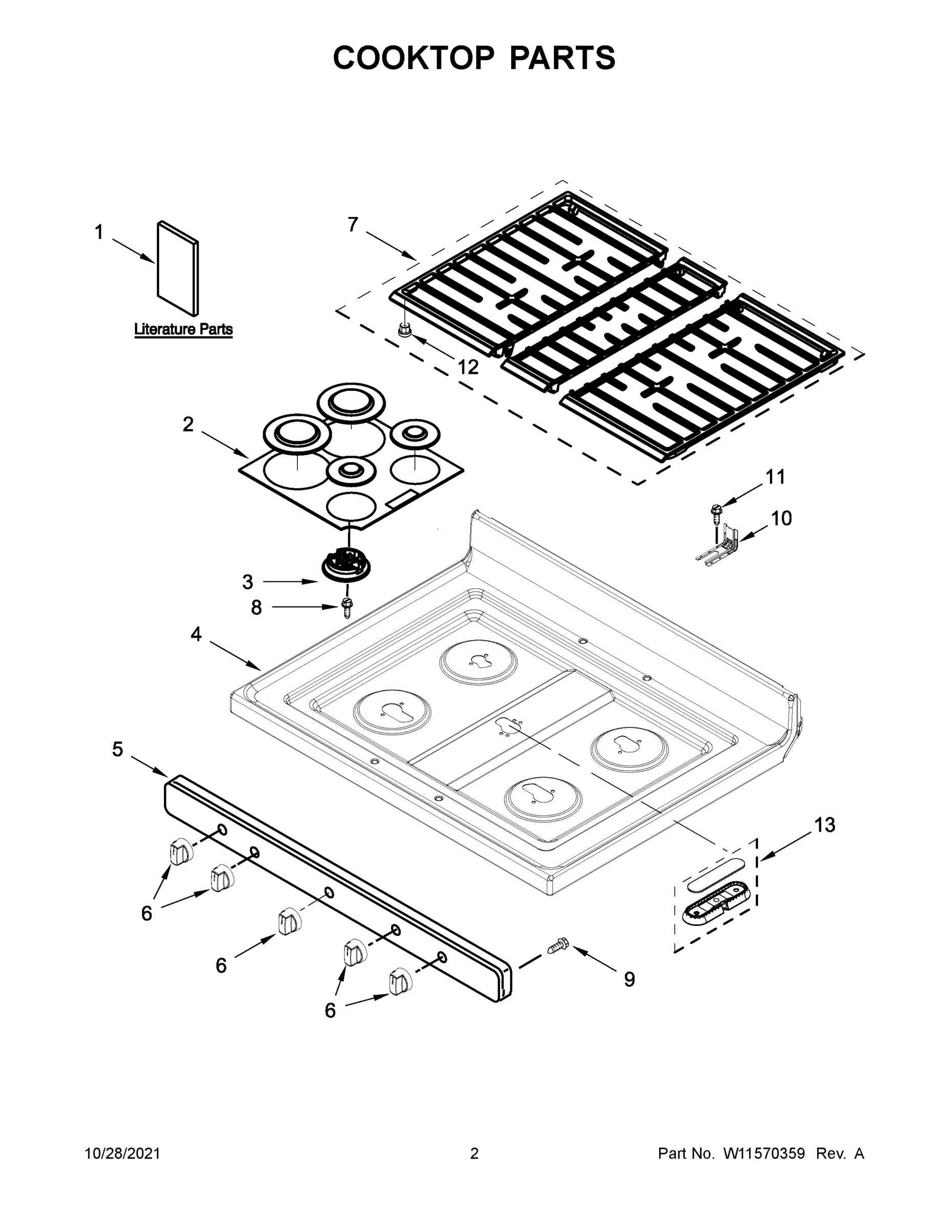 02 - COOKTOP PARTS