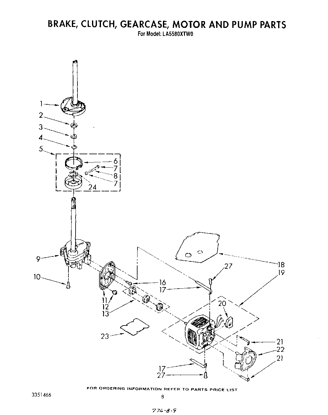 06 - BRAKE, CLUTCH, GEARCASE, MOTOR AND PUMP