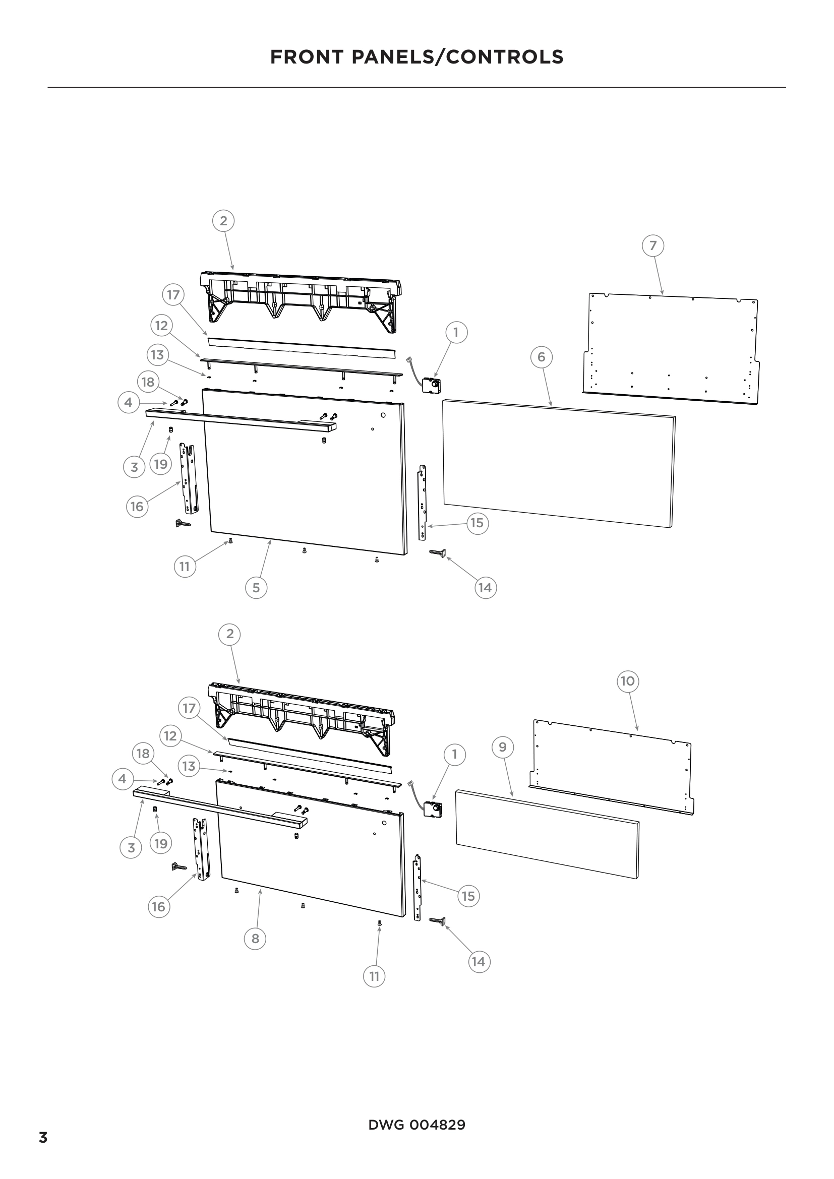 FRONT PANELS/CONTROLS
