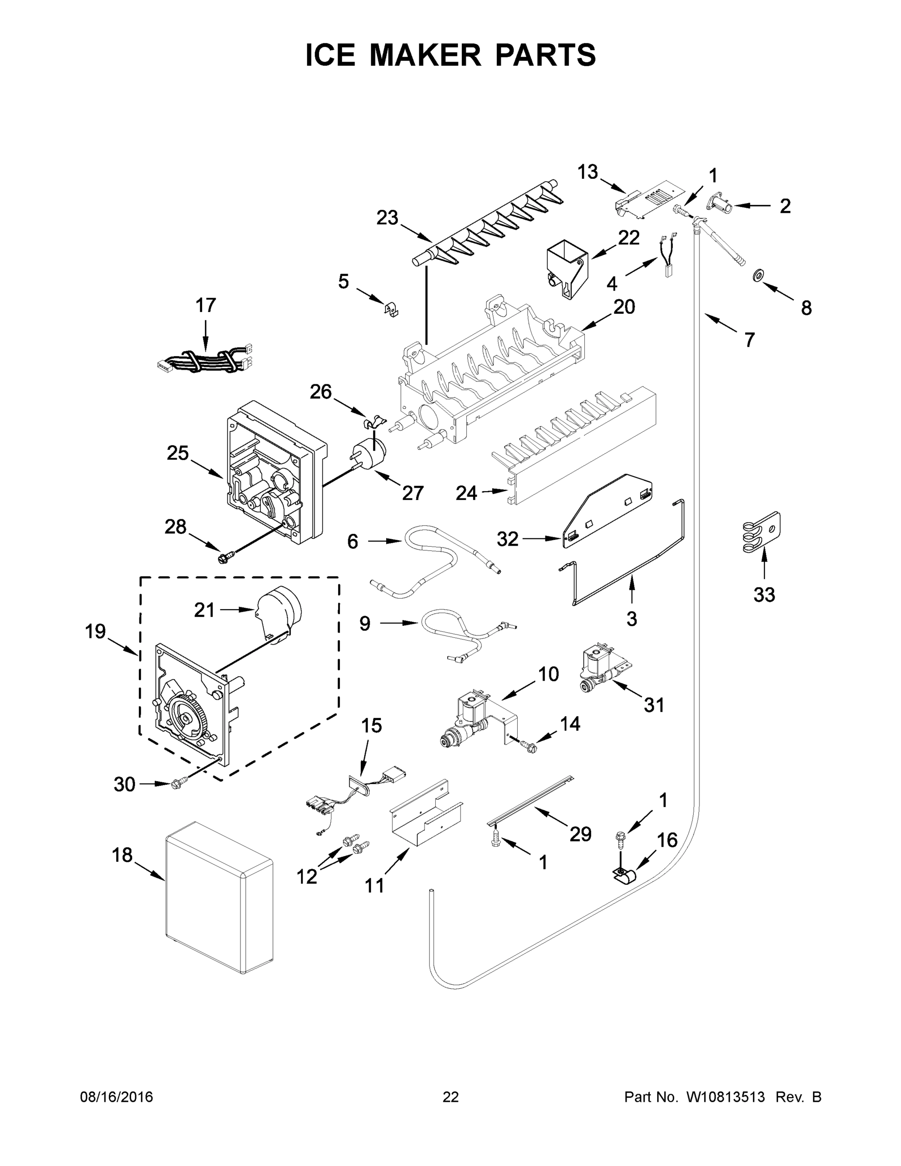 12 - ICE MAKER PARTS
