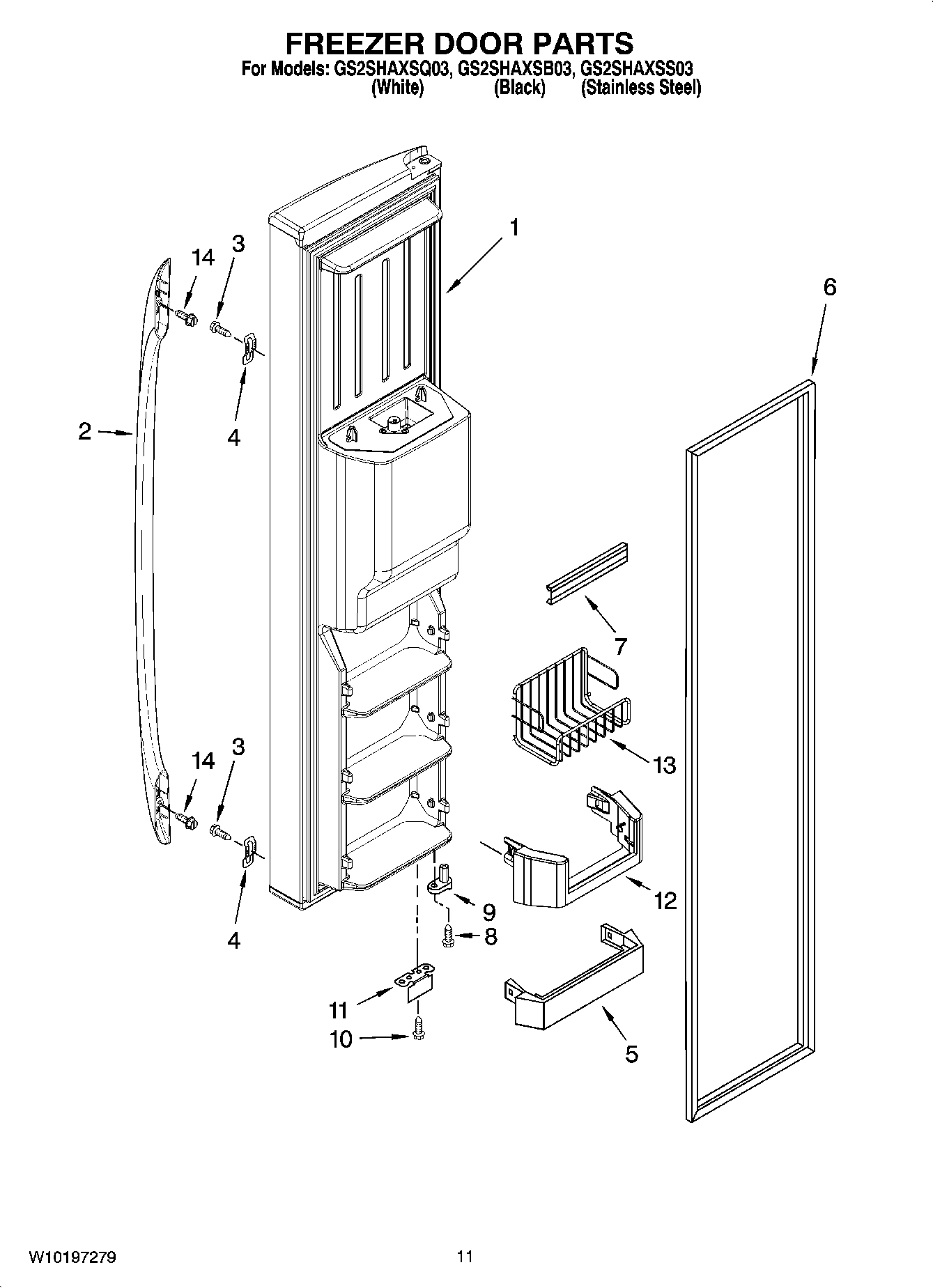 07 - FREEZER DOOR PARTS