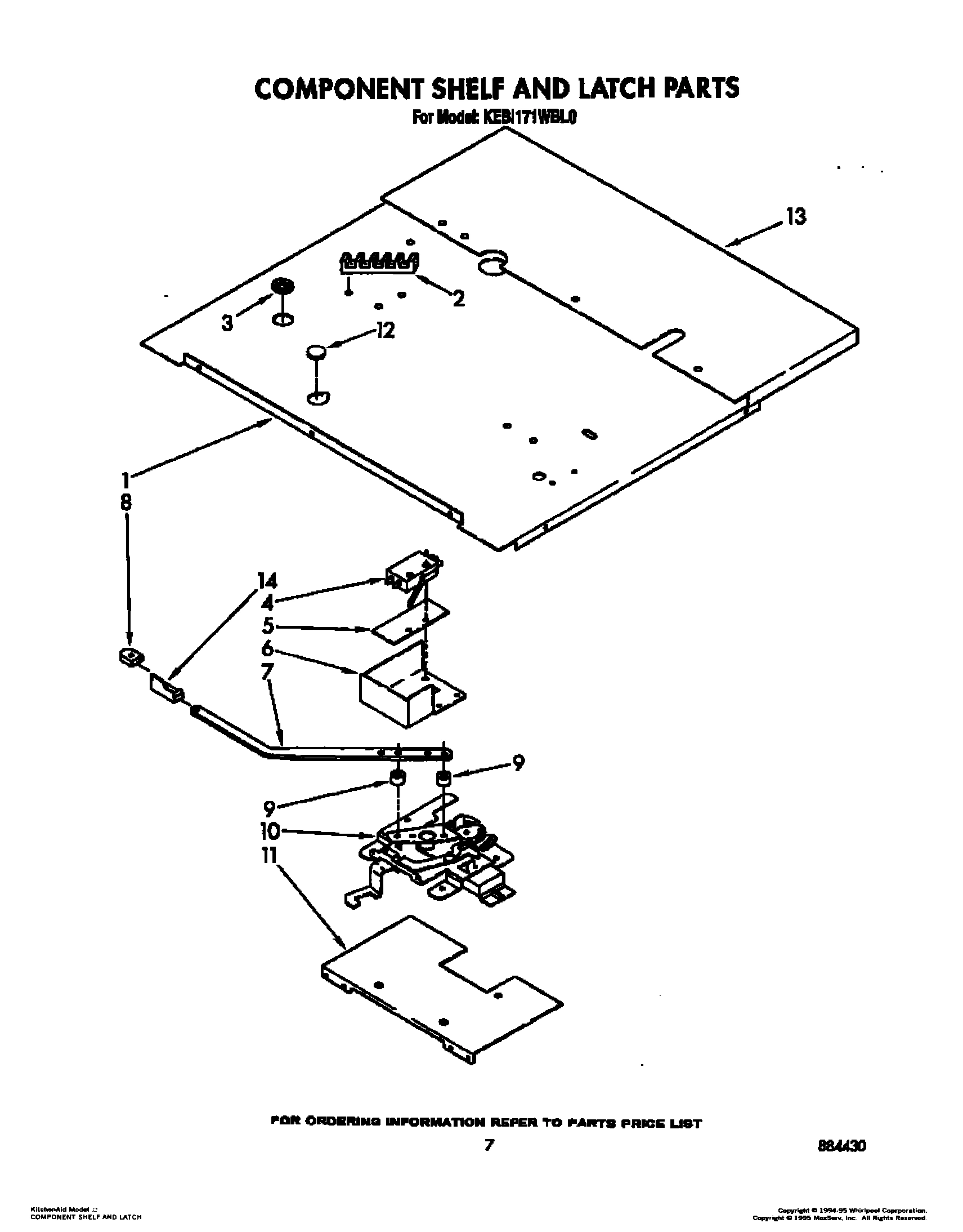 05 - COMPONENT SHELF AND LATCH