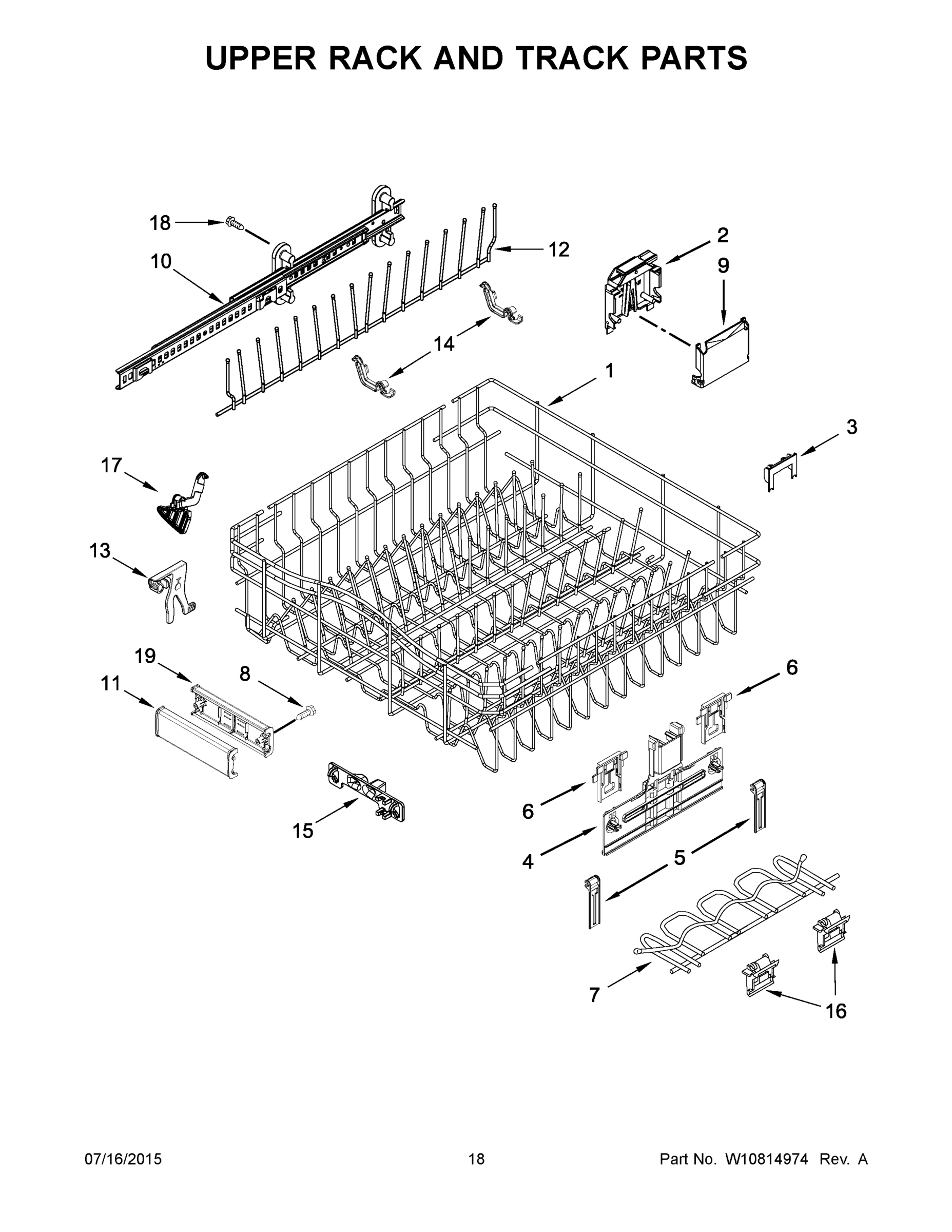 10 - UPPER RACK AND TRACK PARTS