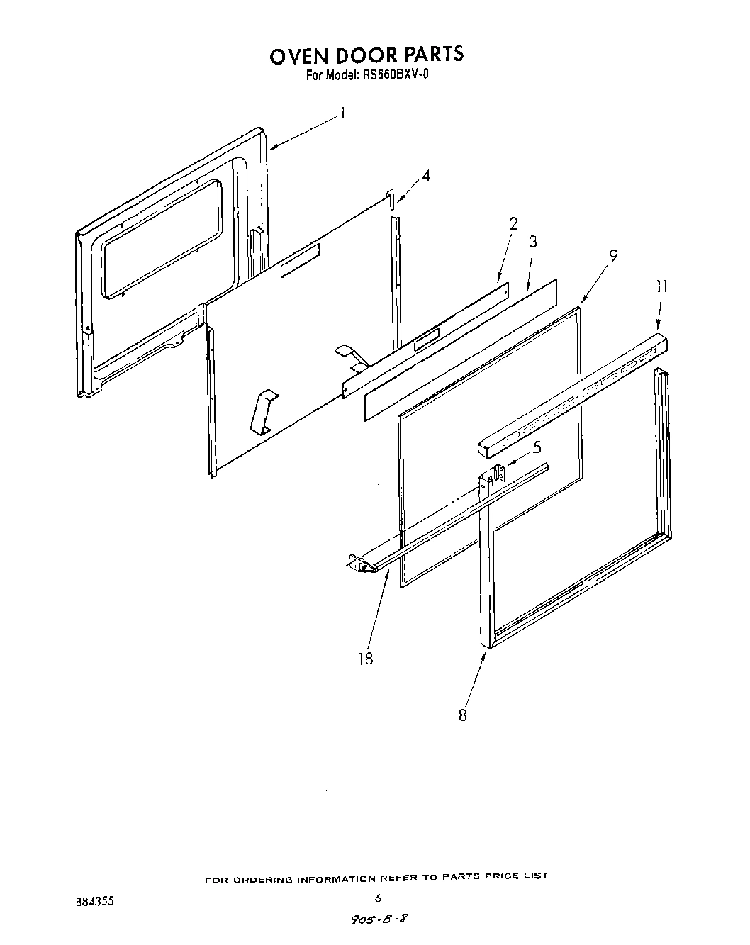 05 - OVEN DOOR , LIT/OPTIONAL