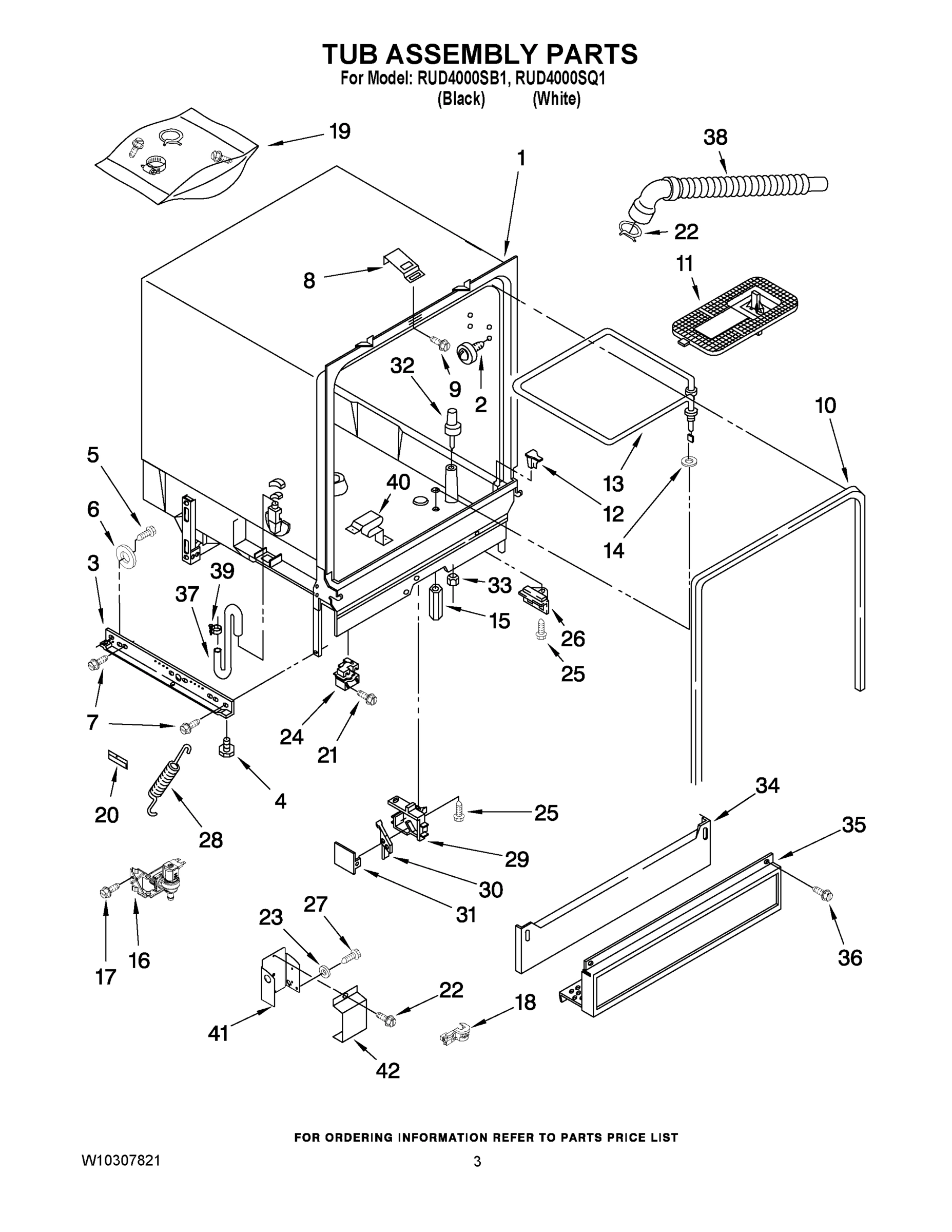 03 - TUB ASSEMBLY PARTS