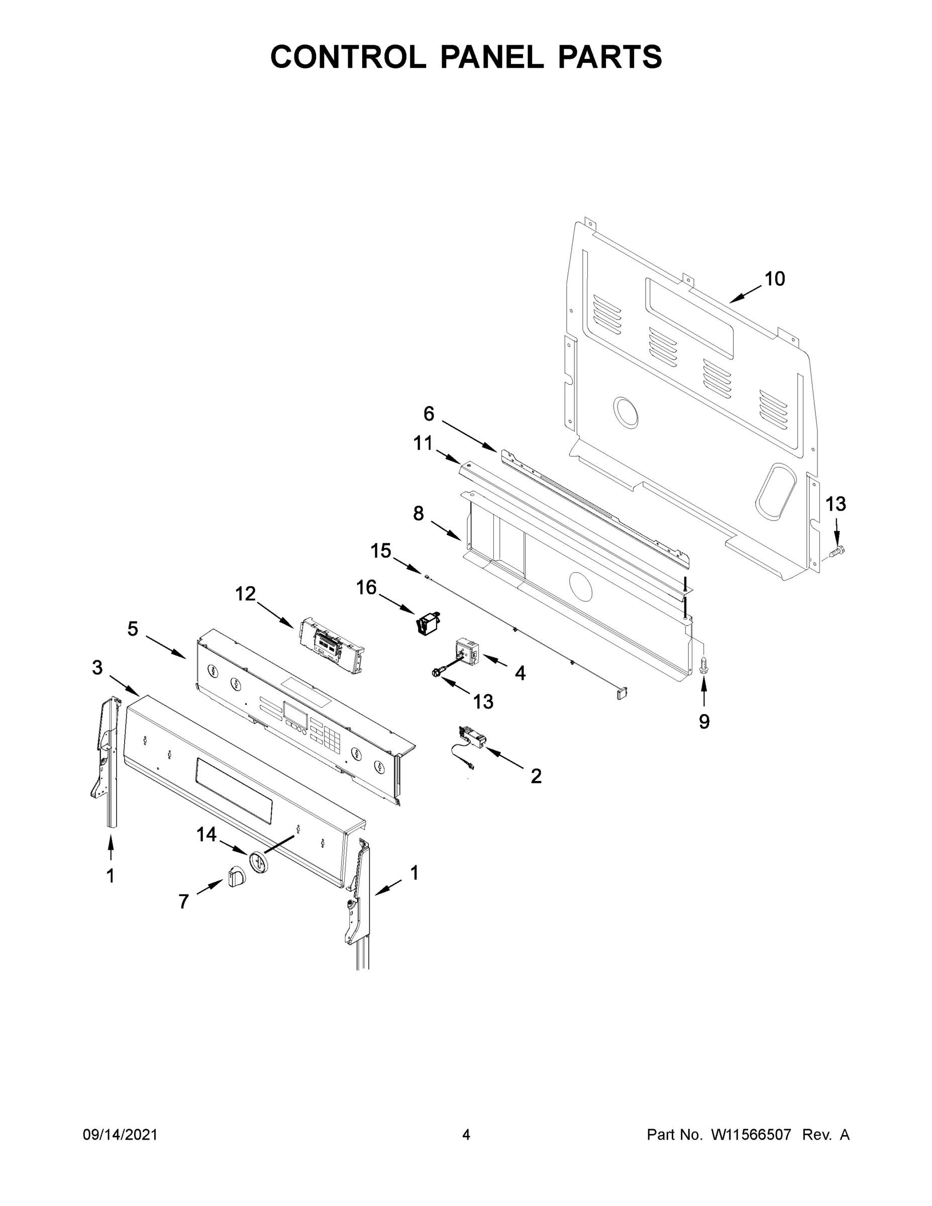03 - CONTROL PANEL PARTS