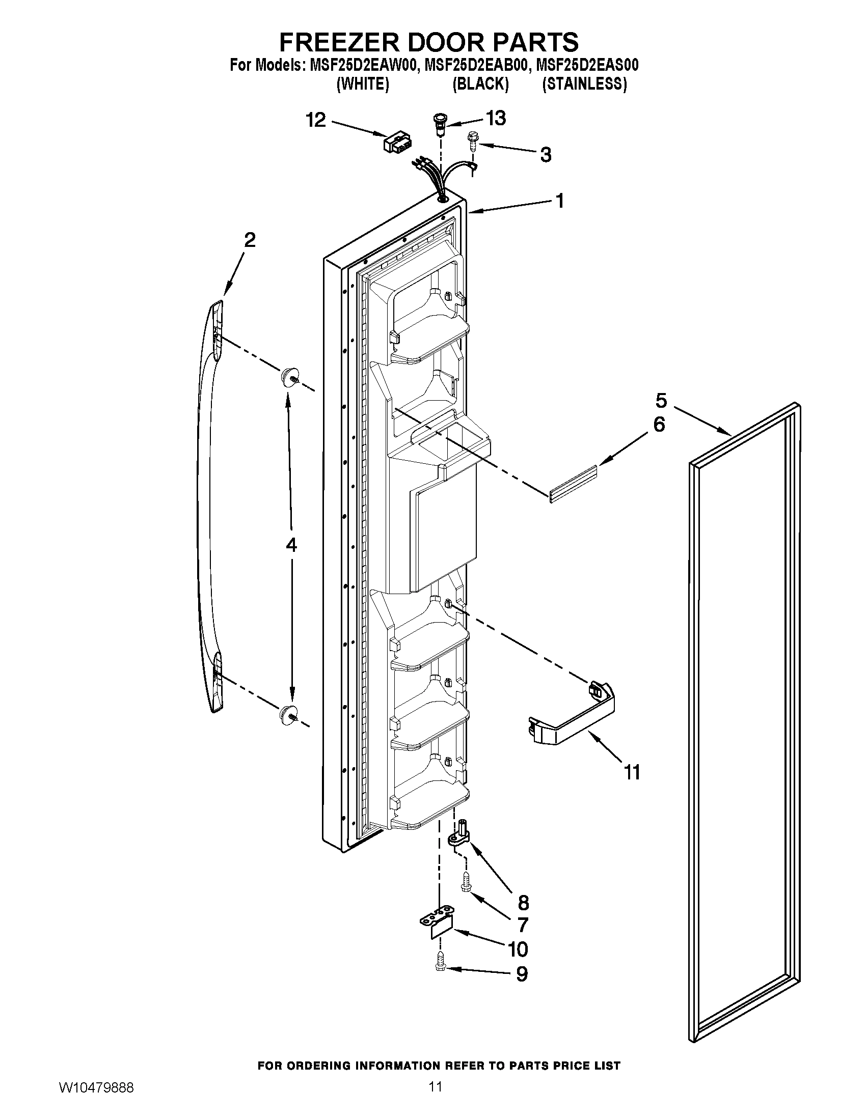 07 - FREEZER DOOR PARTS