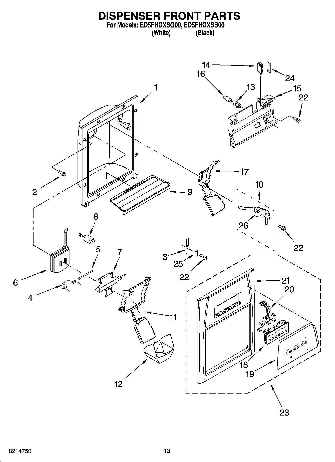 08 - DISPENSER FRONT PARTS