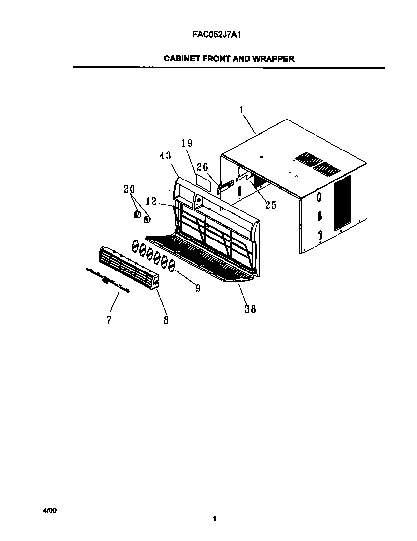 02 - CABINET FRONT AND WRAPPER