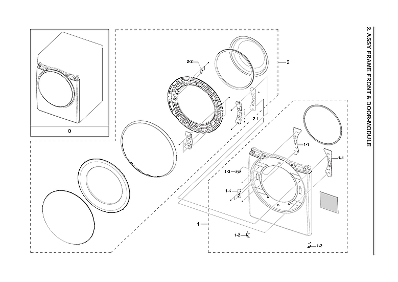 Front Frame/Door-Module Assembly