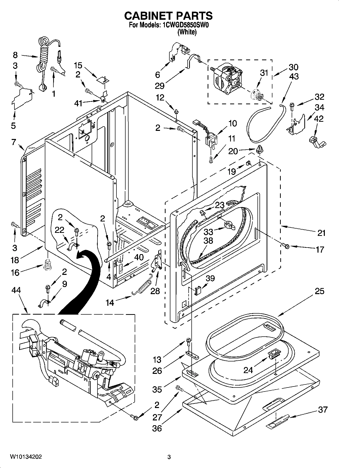 02 - CABINET PARTS