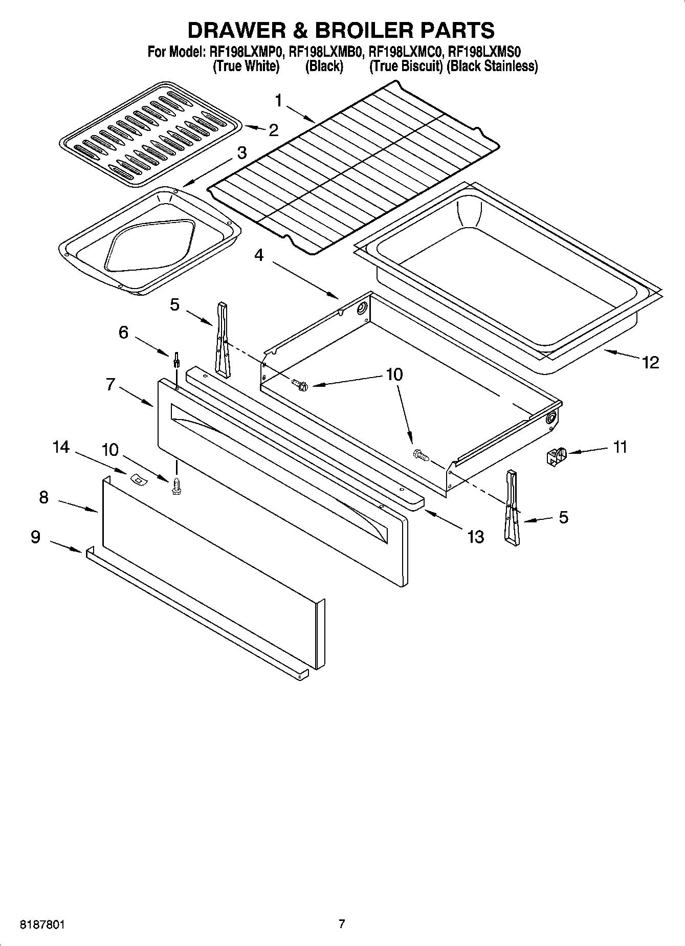 05 - DRAWER & BROILER PARTS, OPTIONAL PARTS