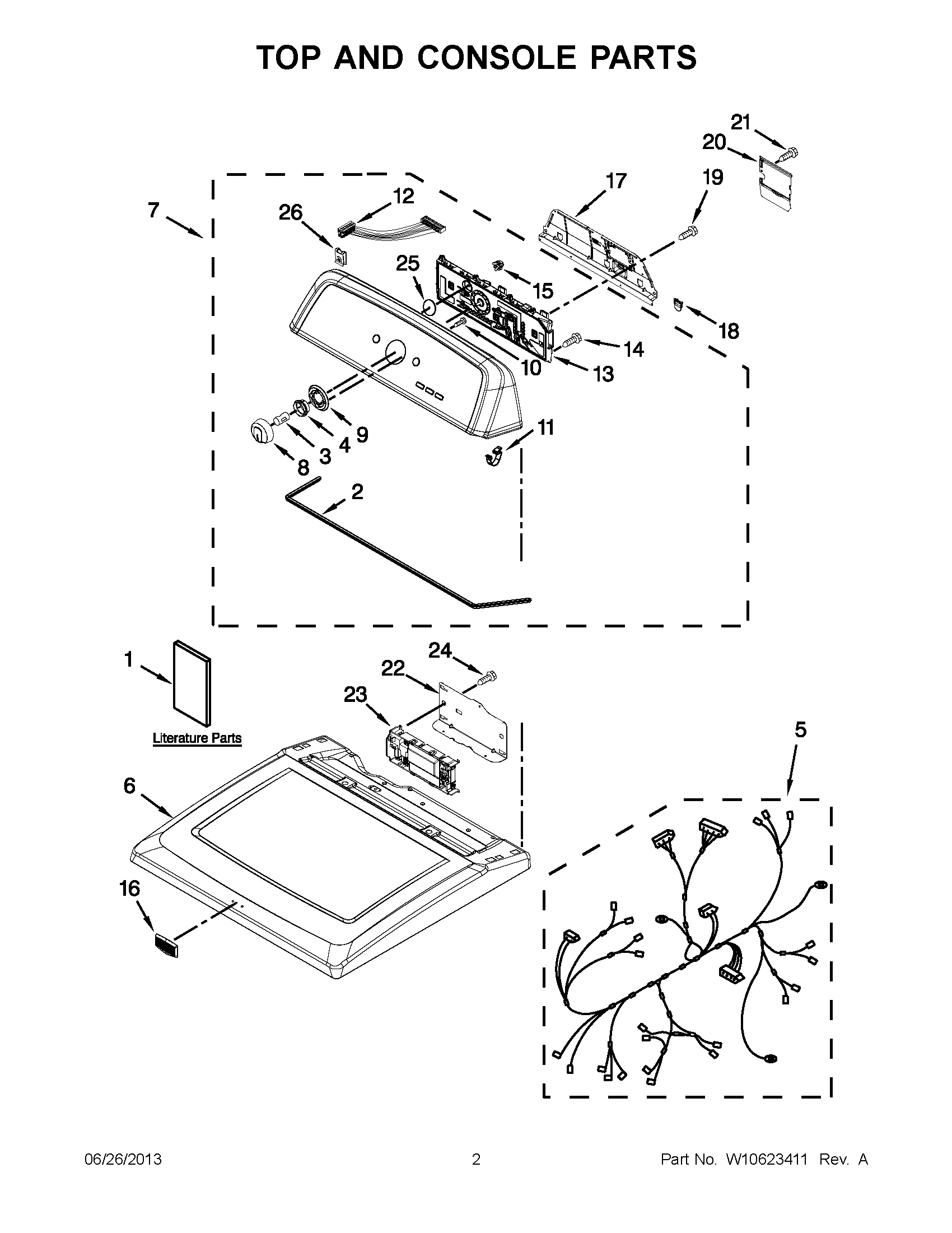 01 - TOP AND CONSOLE PARTS