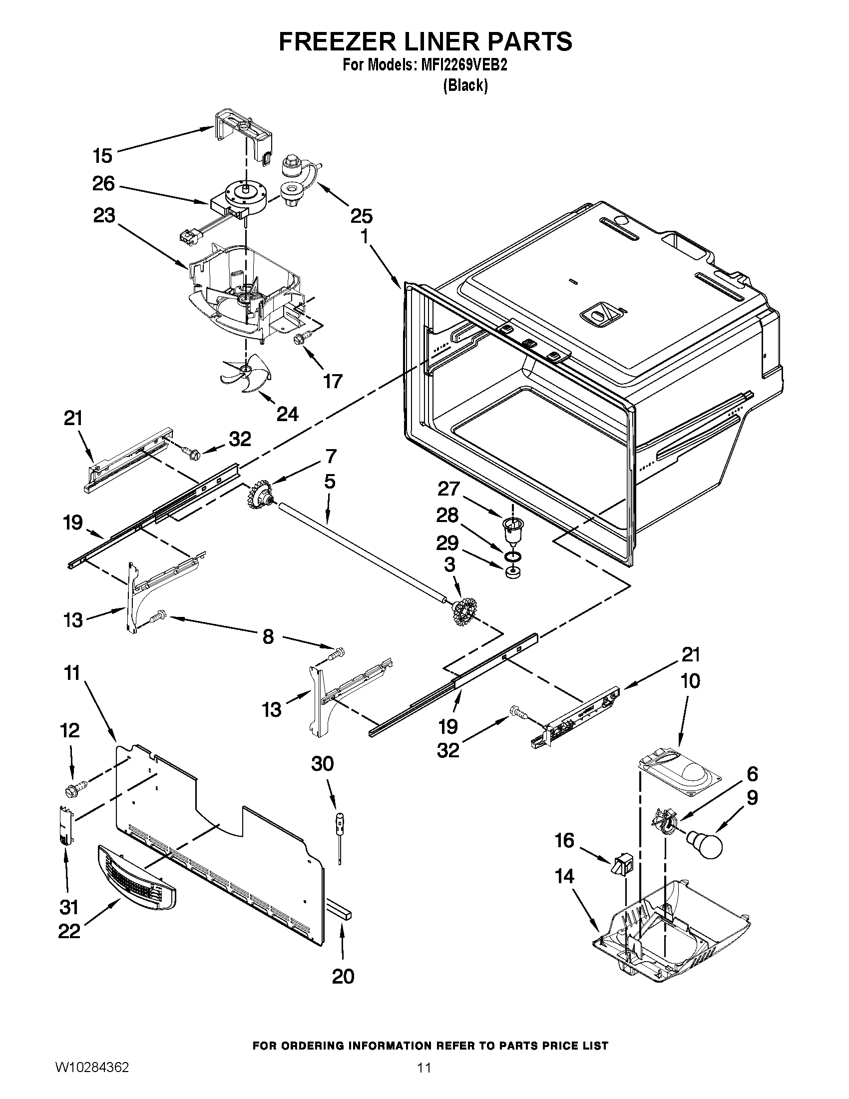 06 - FREEZER LINER PARTS