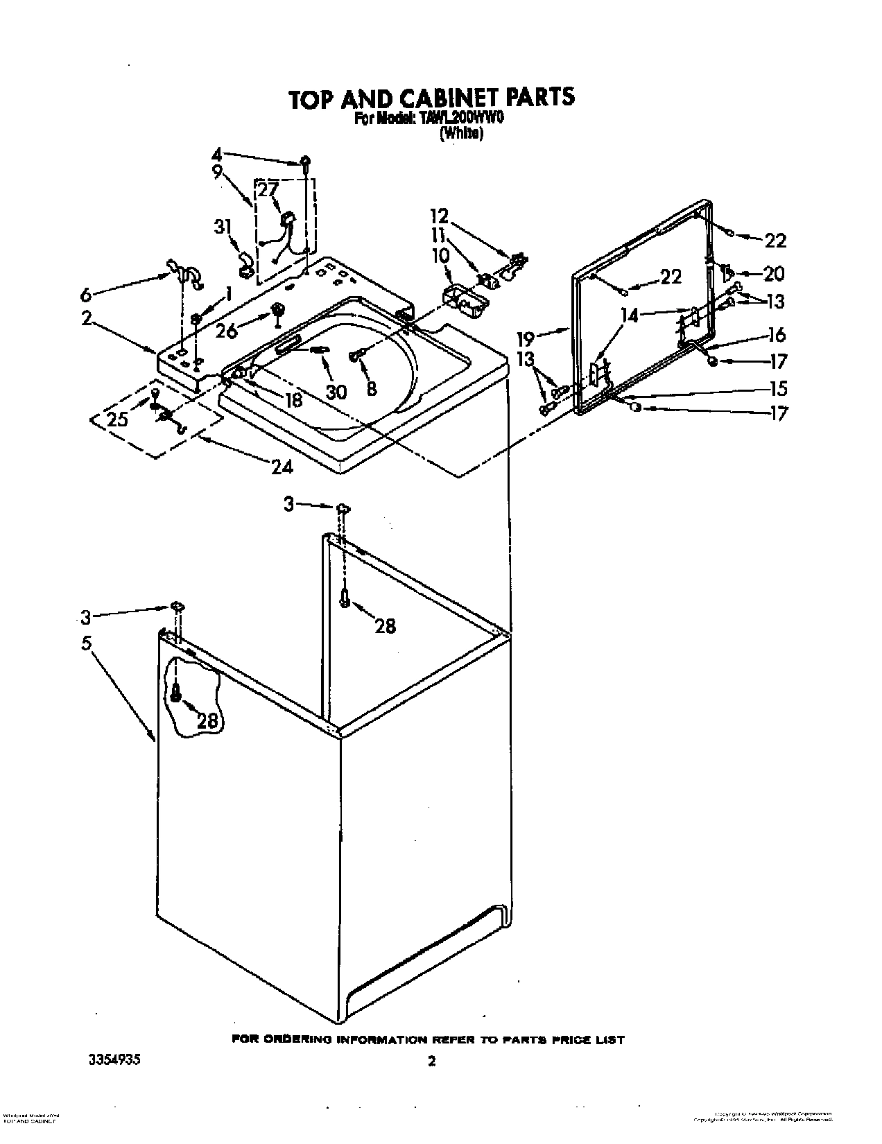 02 - TOP AND CABINET, LITERATURE AND OPTIONAL