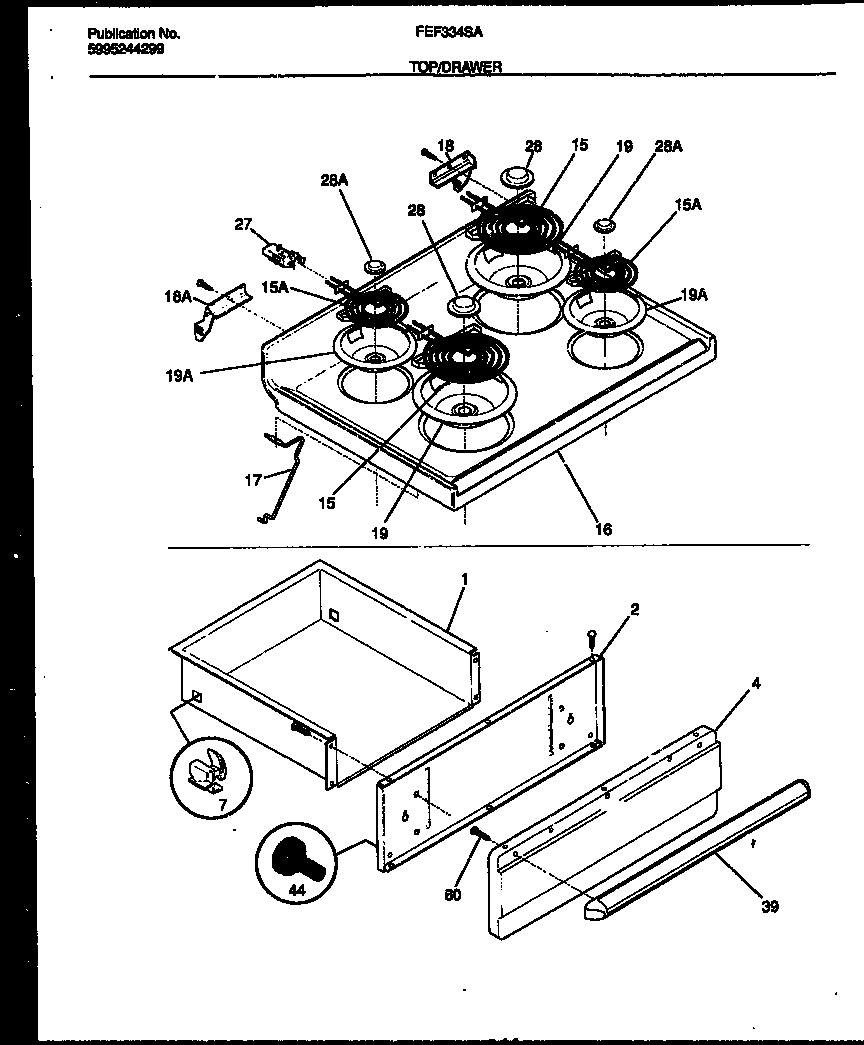 04 - COOKTOP AND DRAWER PARTS