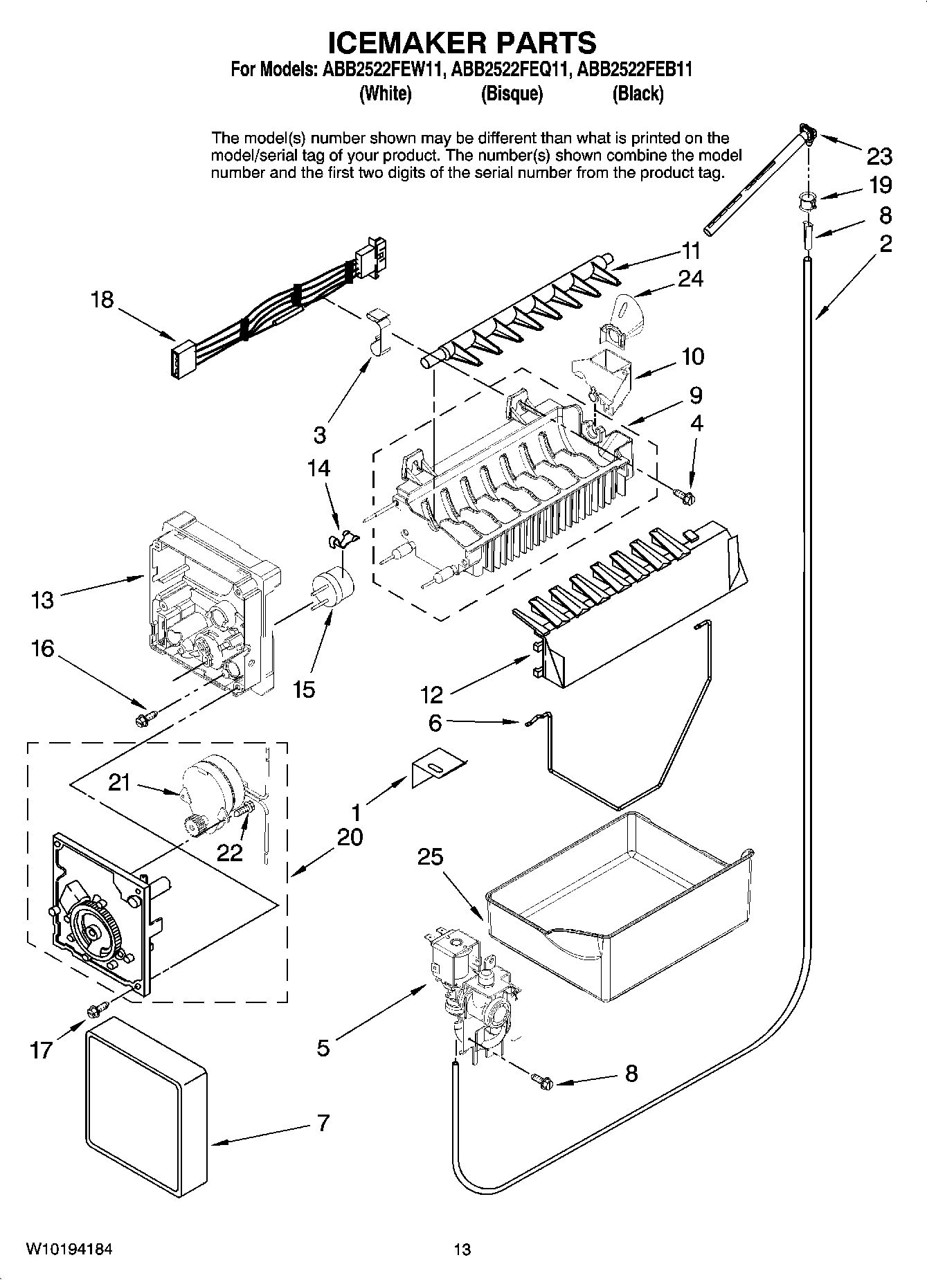 08 - ICEMAKER PARTS, OPTIONAL PARTS