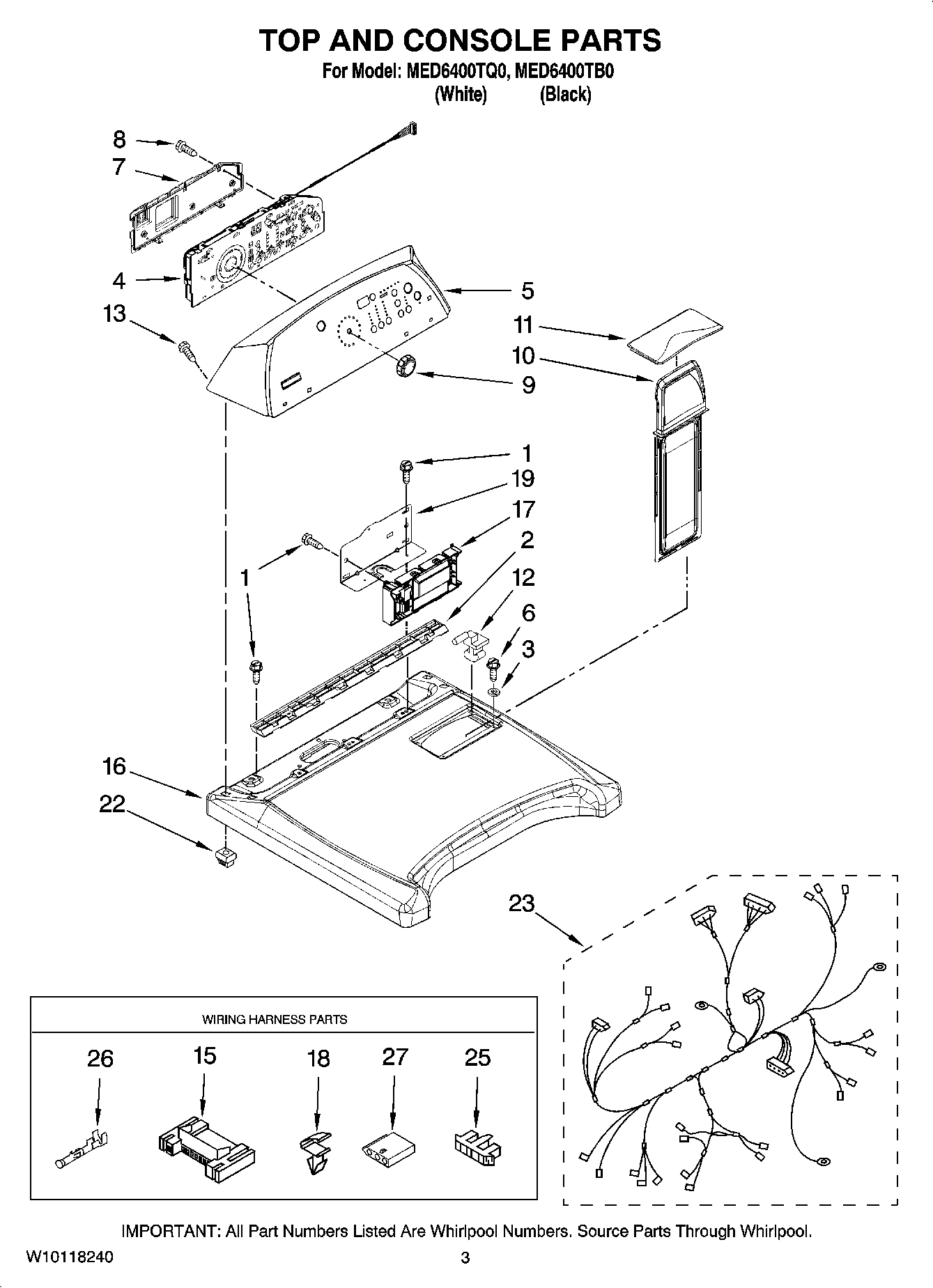 02 - TOP AND CONSOLE PARTS