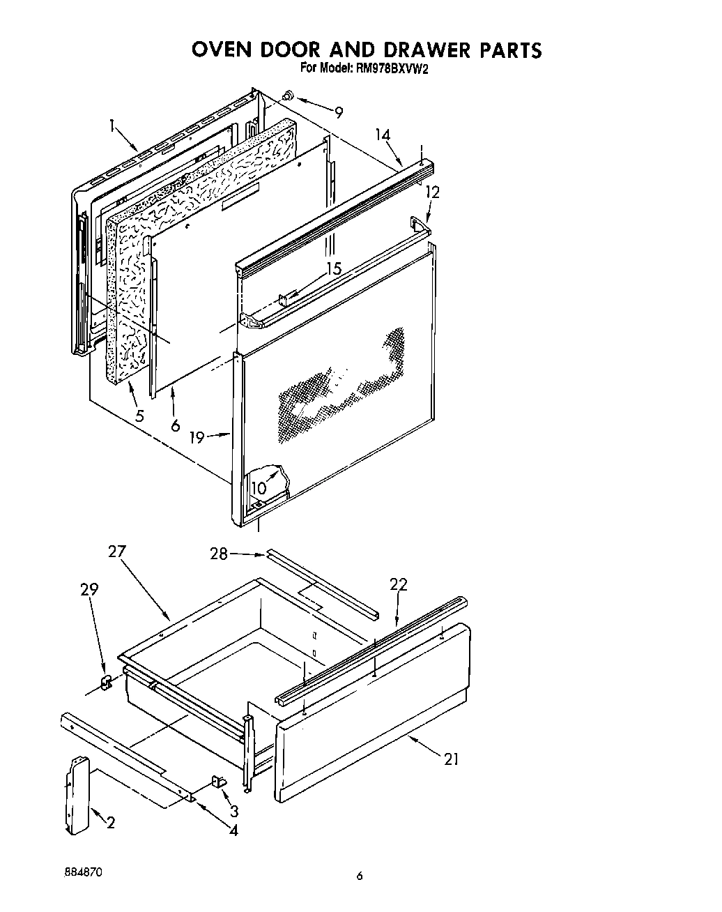 04 - OVEN DOOR AND DRAWER