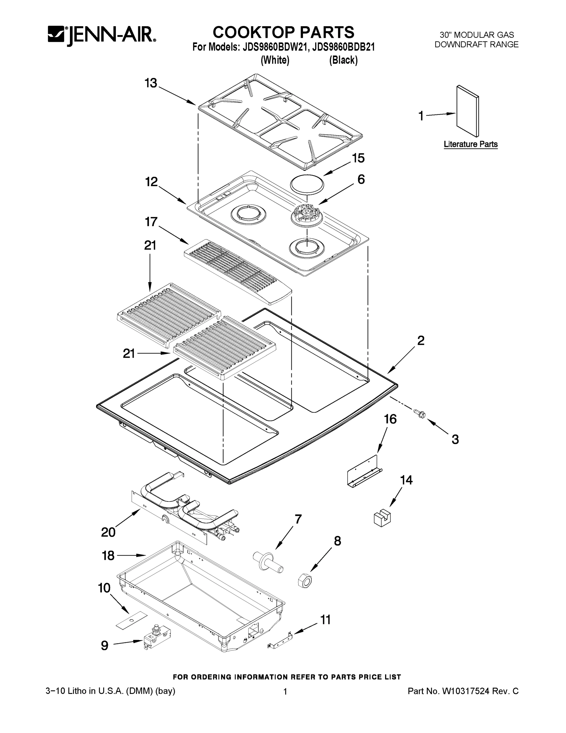 01 - COOKTOP PARTS