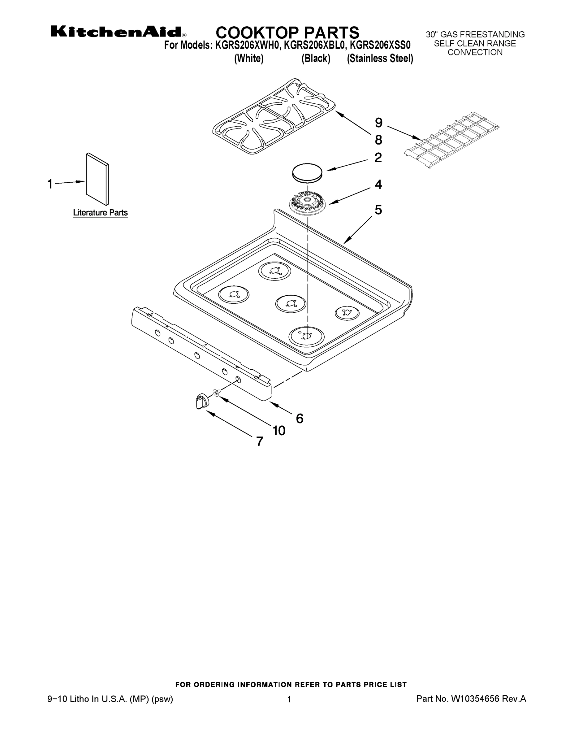 01 - COOKTOP PARTS