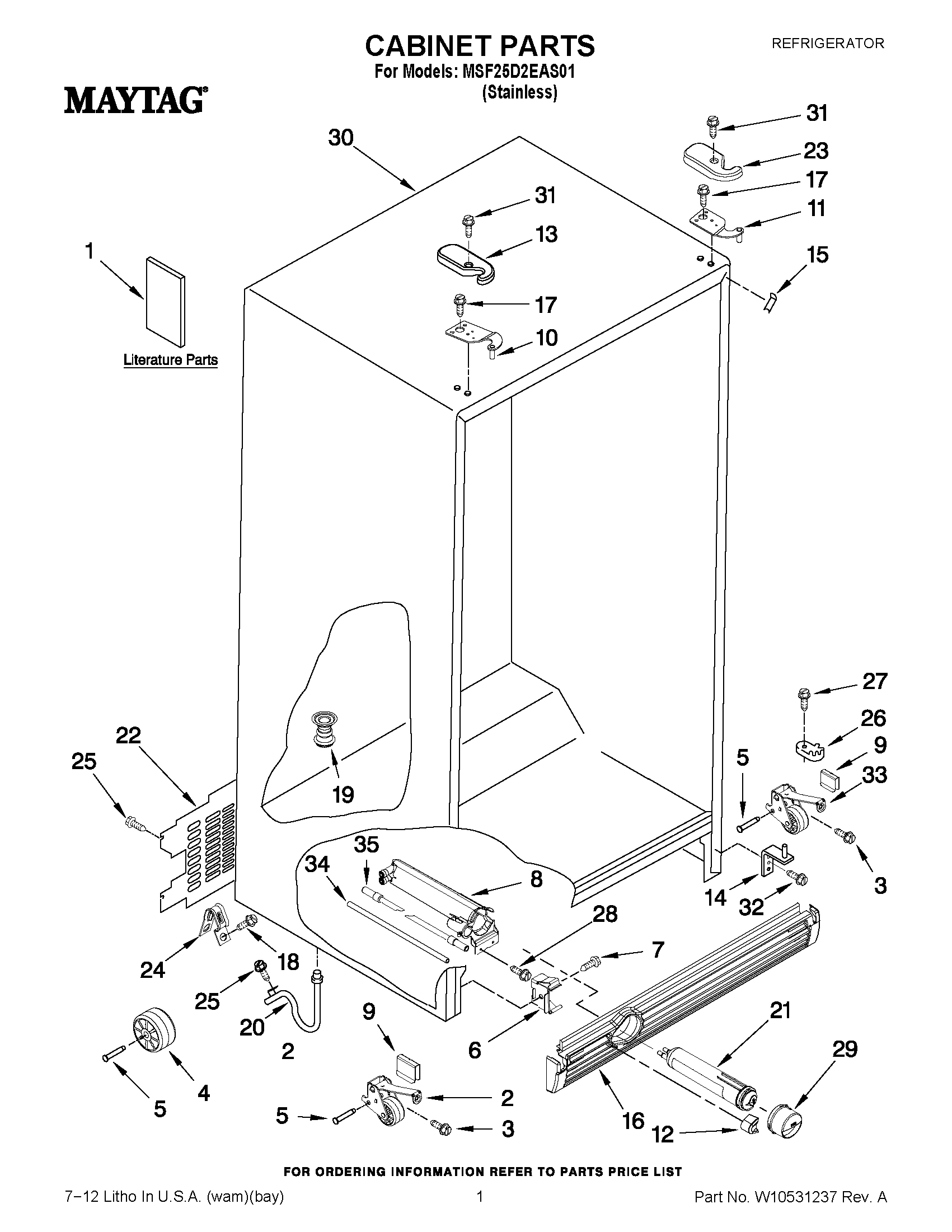 01 - CABINET PARTS