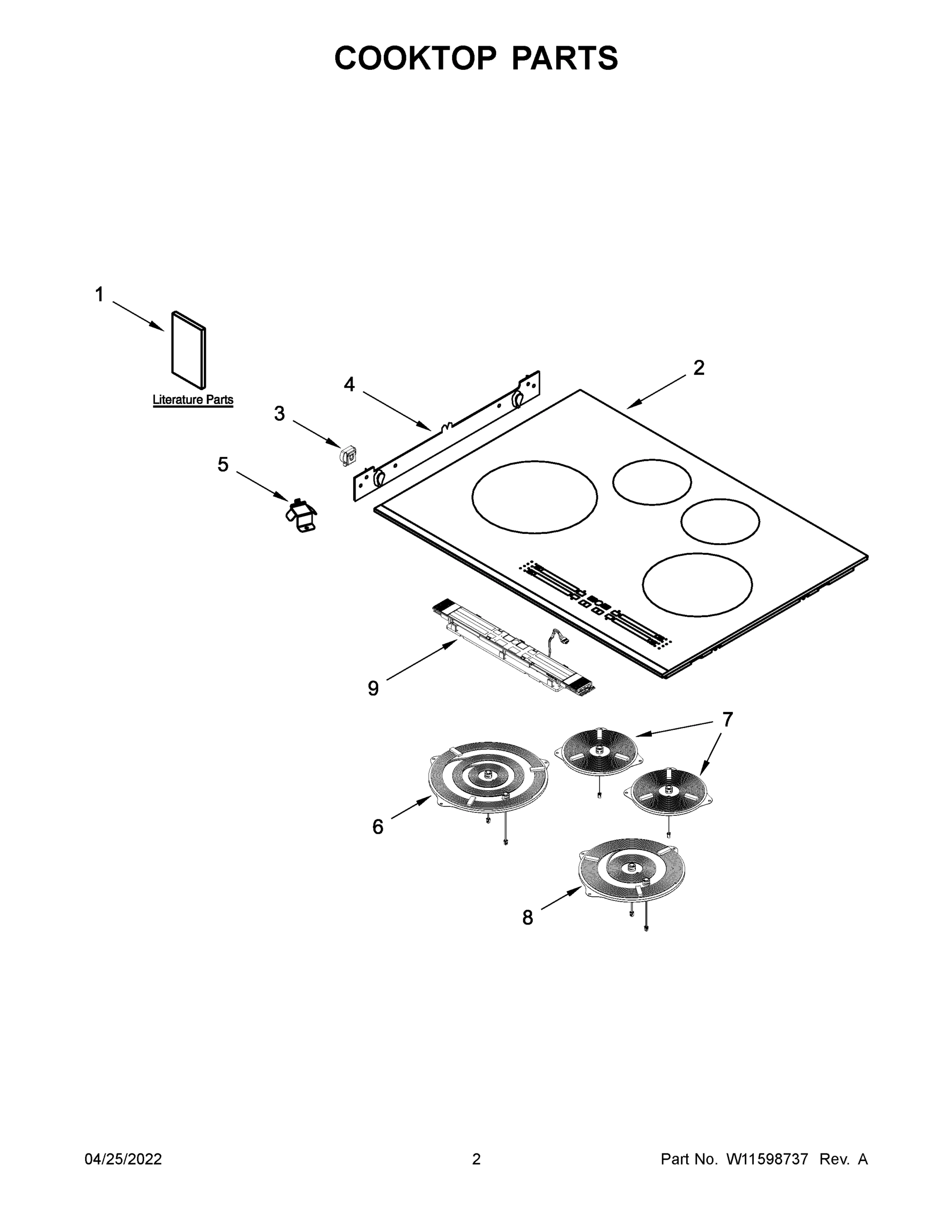 02 - COOKTOP PARTS