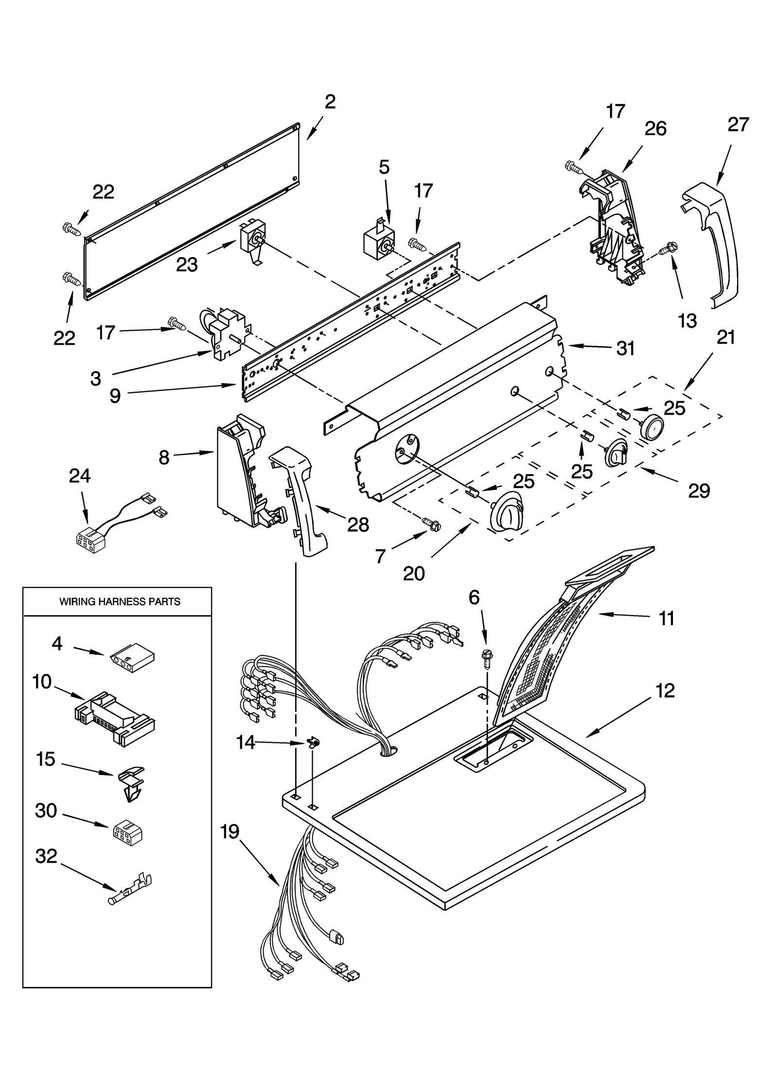 TOP AND CONSOLE PARTS